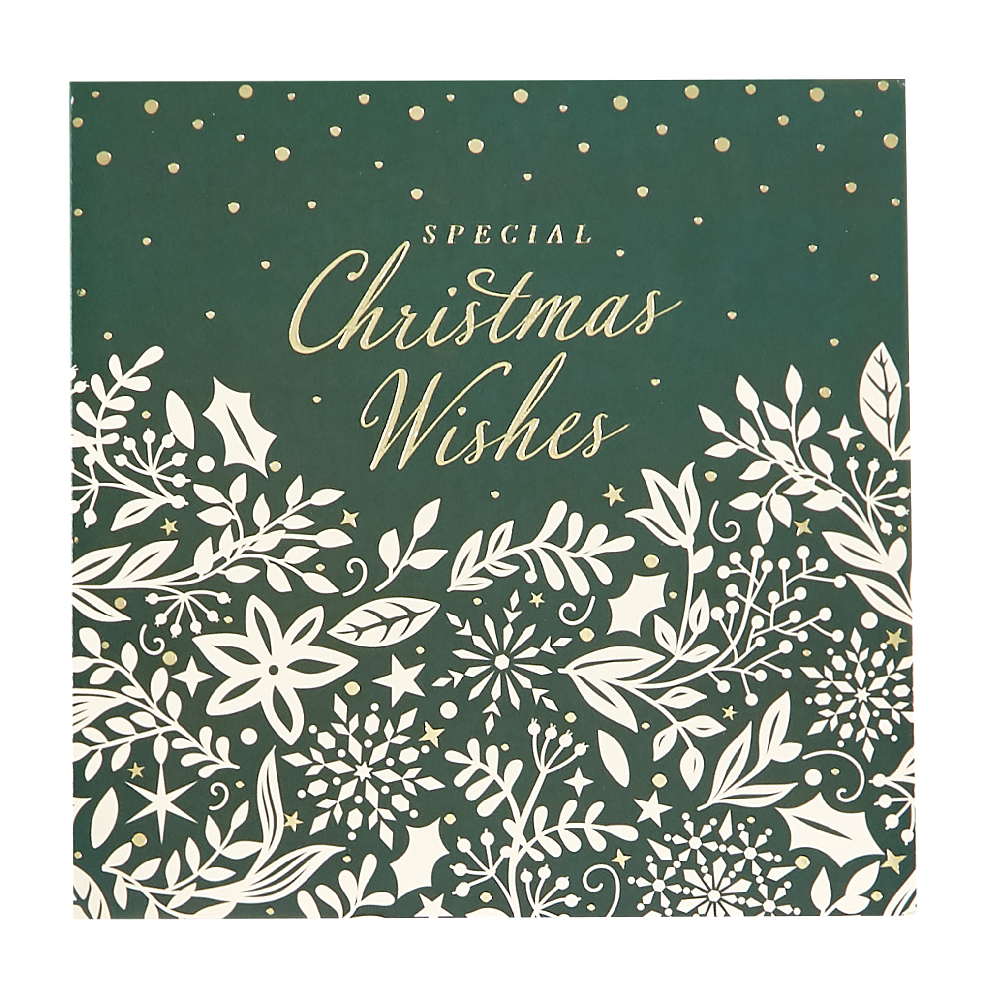16 Charity Christmas Cards - Red & Green Leaves (2 Designs)