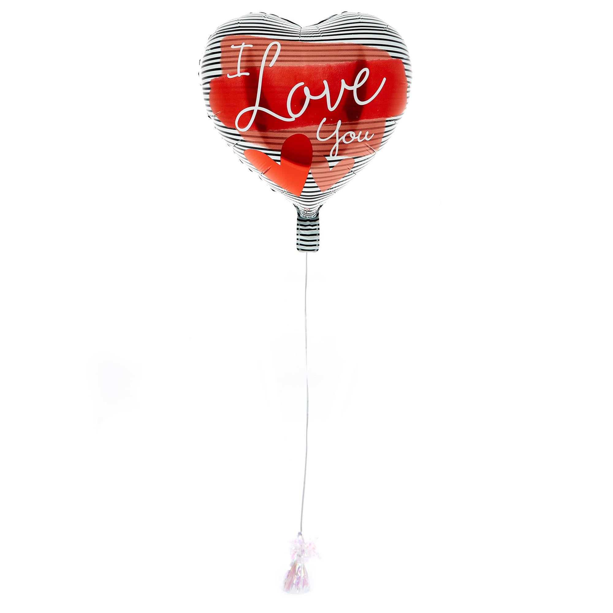I Love You Heart Balloon & Lindt Chocolate Box - FREE GIFT CARD!