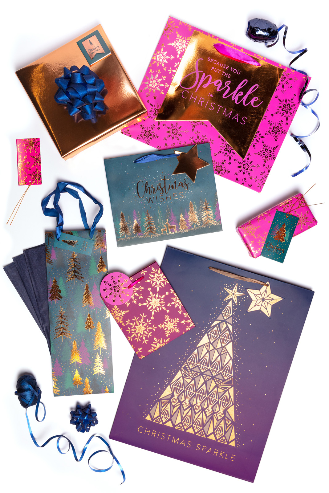 Sparkle Christmas Gift Wrap Range