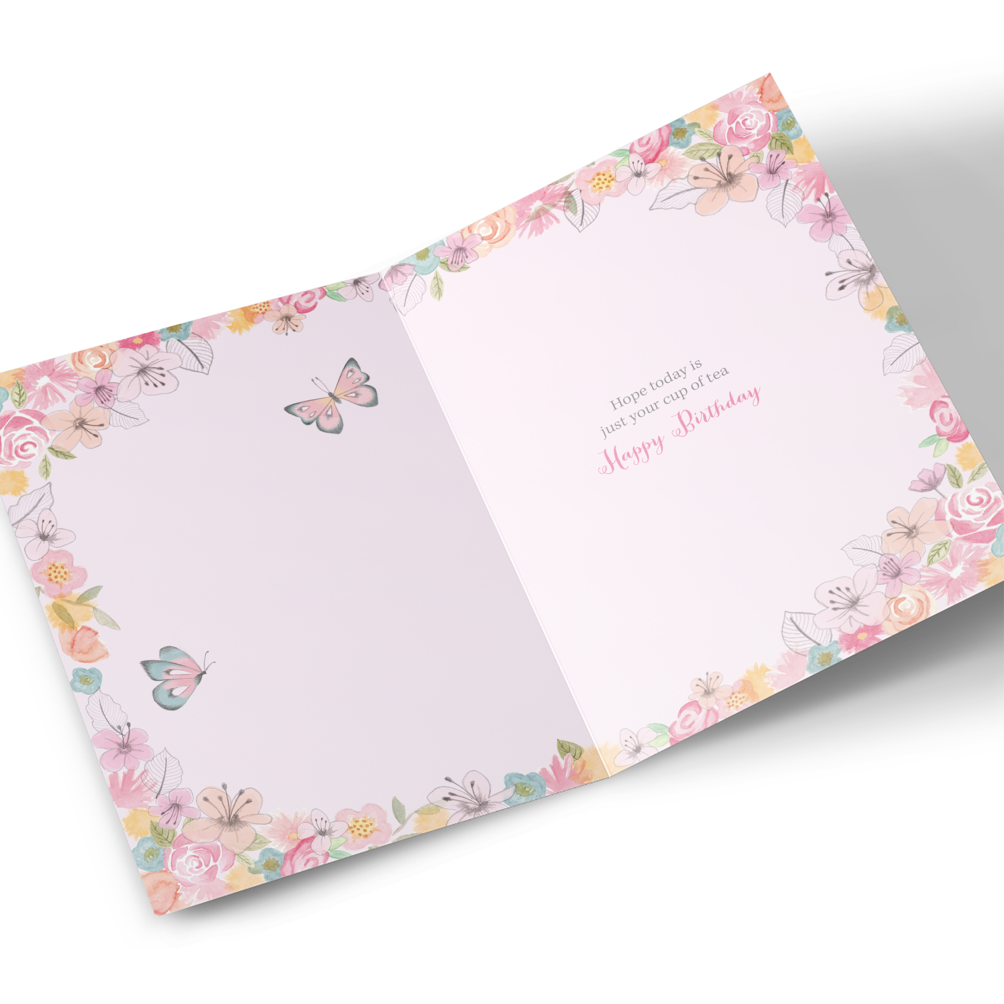 Birthday Card - Pastel Tea Party Lovely Friend