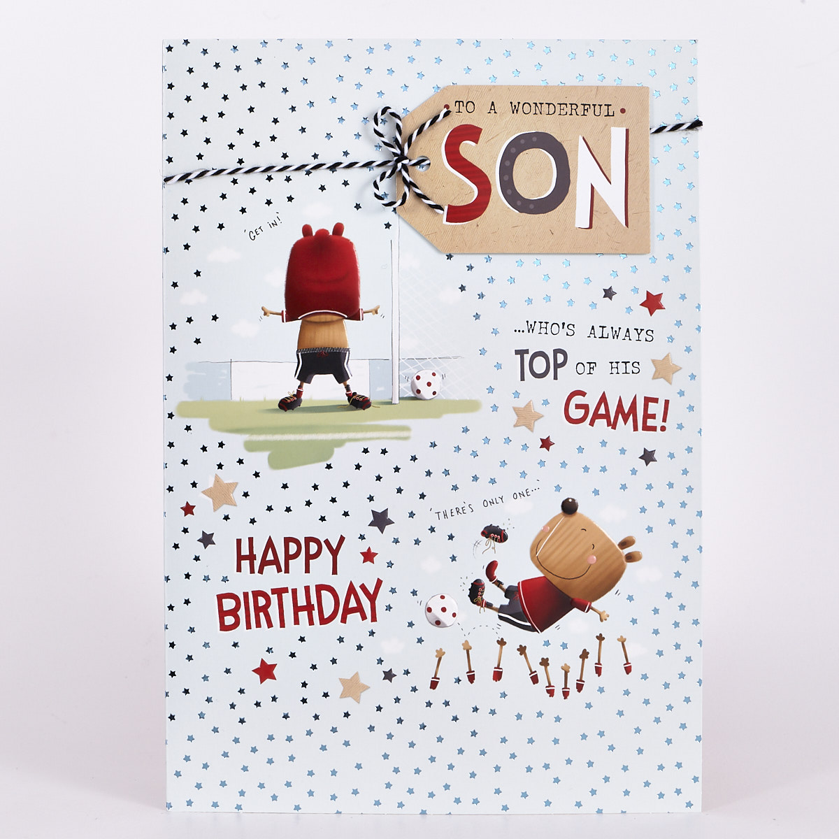 Signature Collection Birthday Card - Son Football Bear