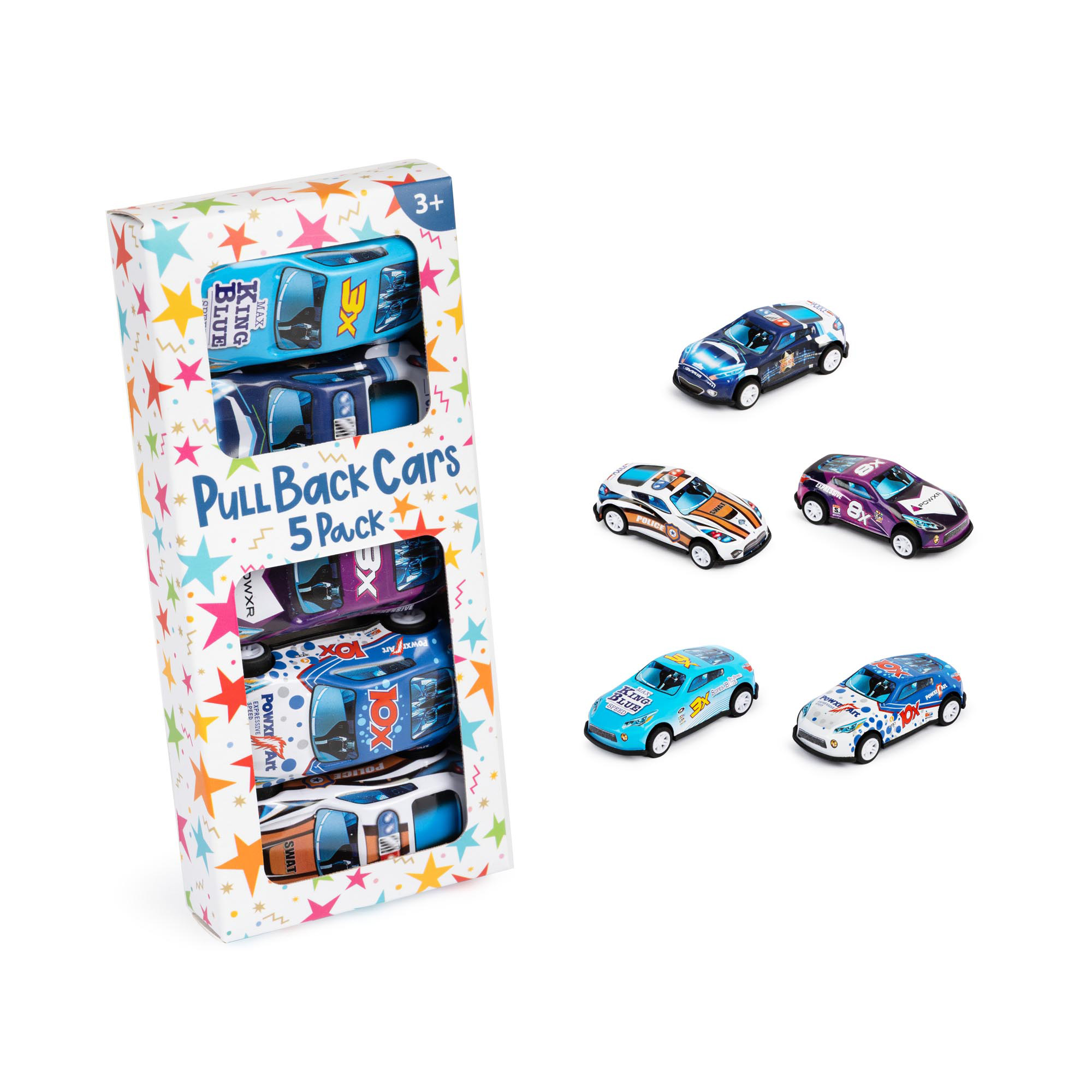 Mini Pull Back Cars - Pack of 5