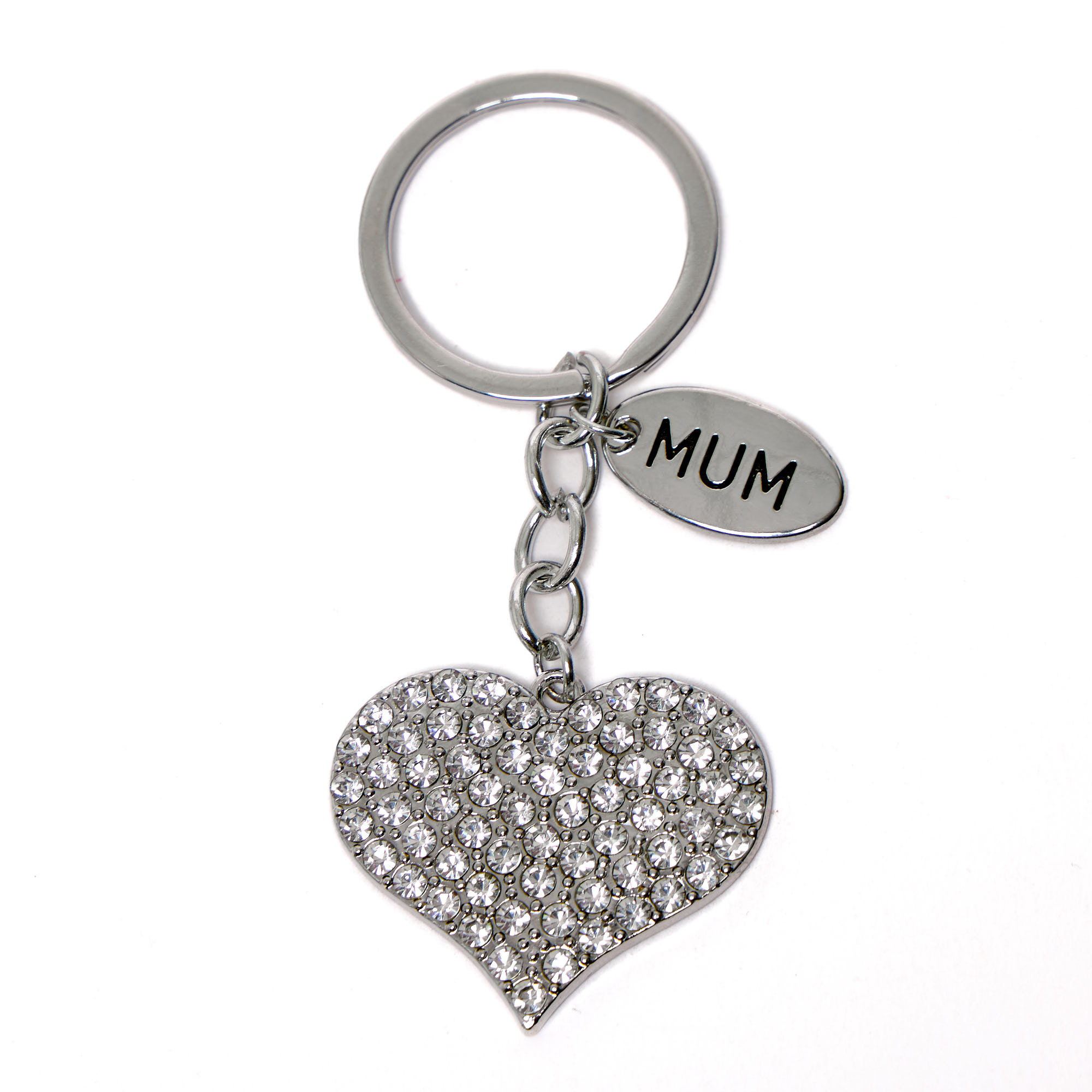 You Mean The World Mum Diamante Keyring
