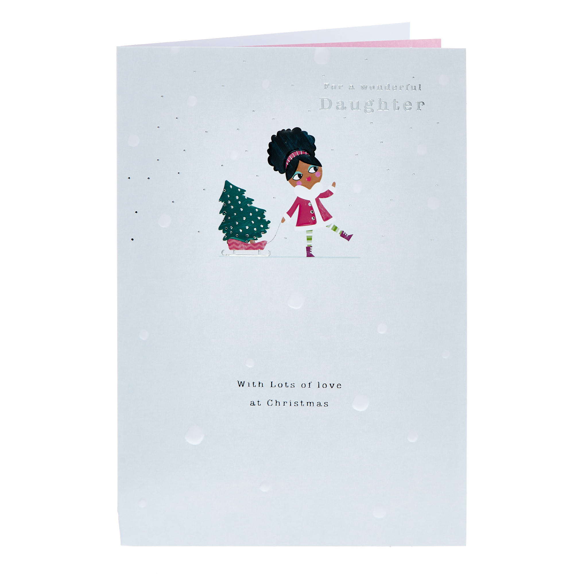 Wonderful Daughter Lots Of Love Christmas Card