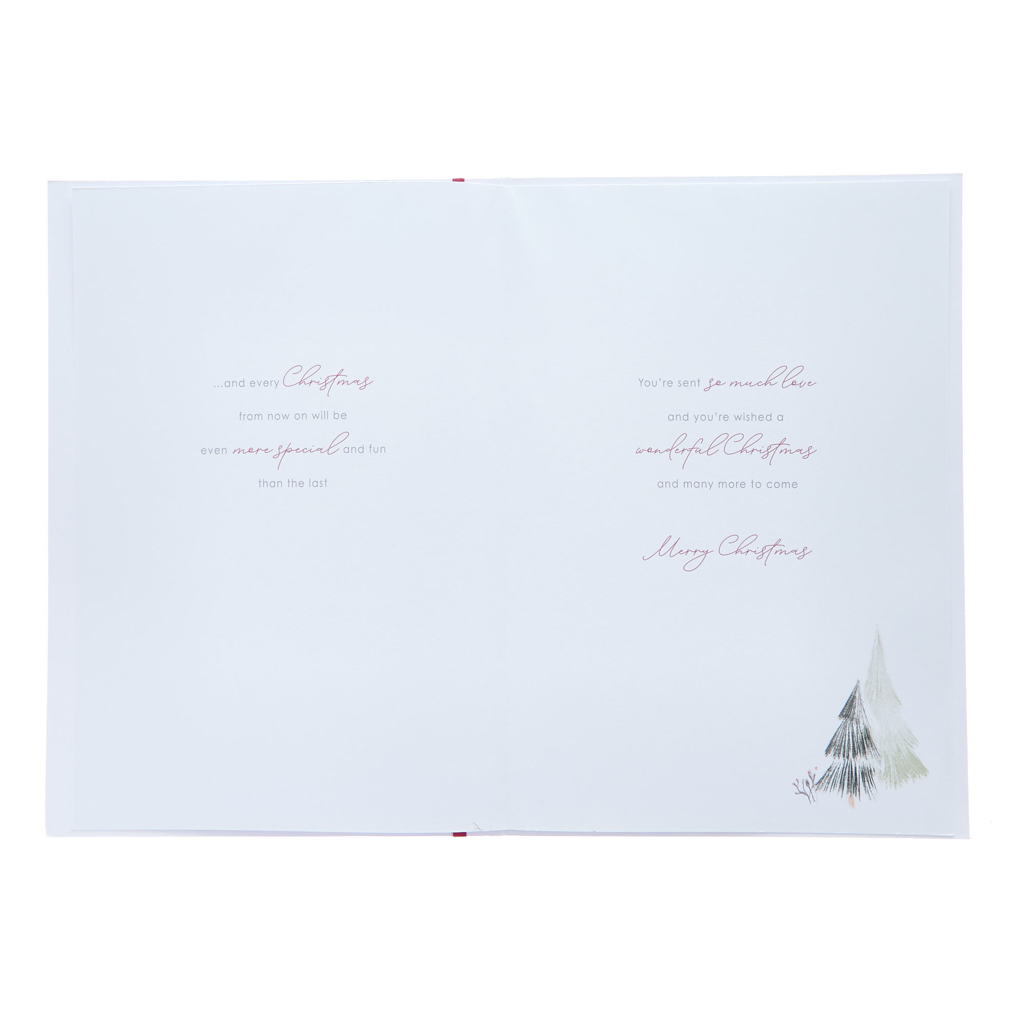 Baby's First Snowman Scene Christmas Card