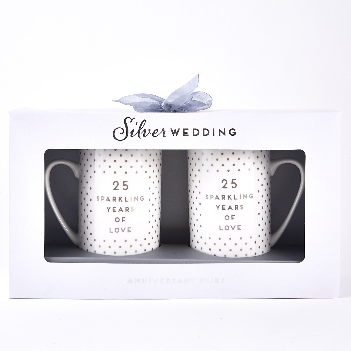 Silver Wedding Anniversary Mugs