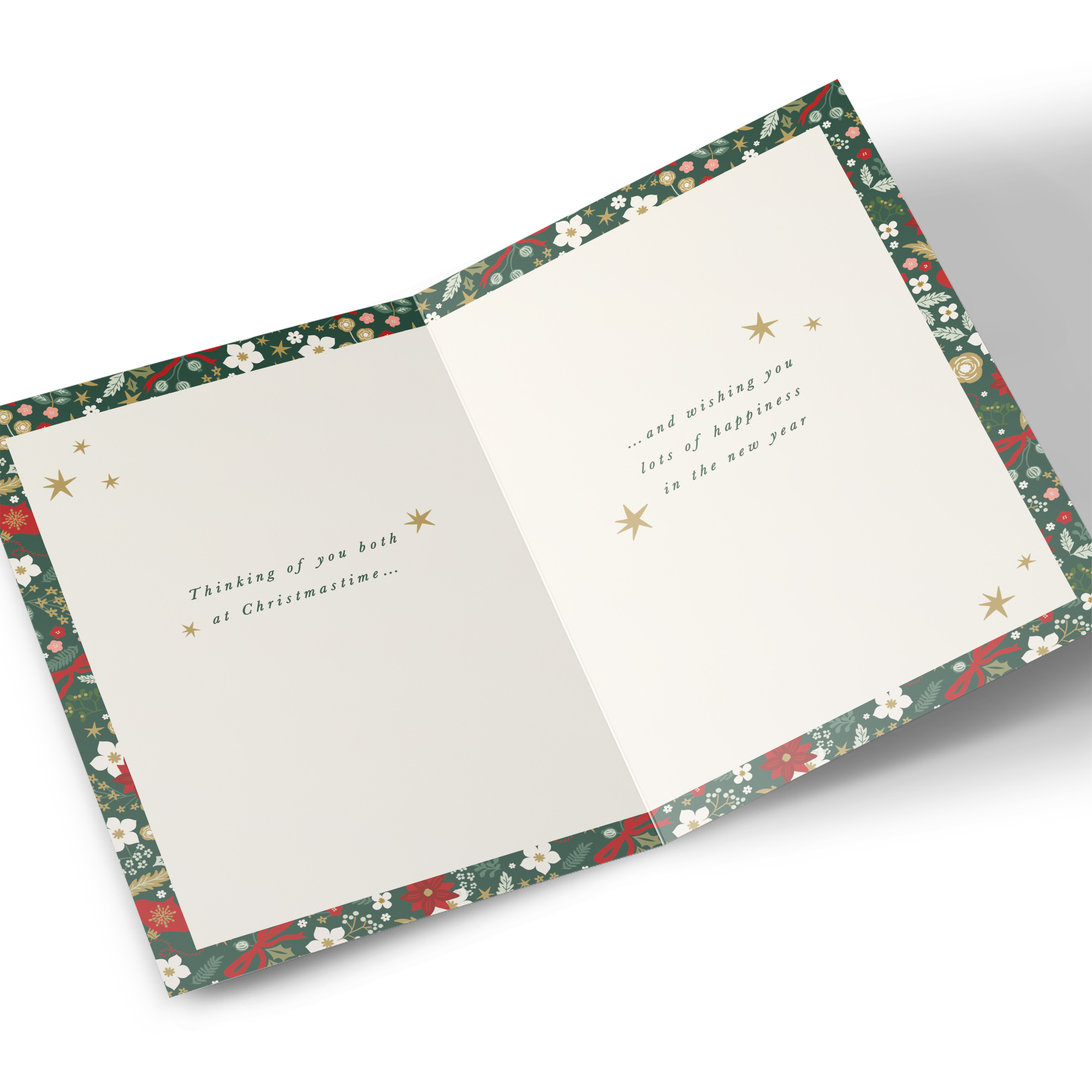Christmas Card - Festive Bunting, Son & Son In Law