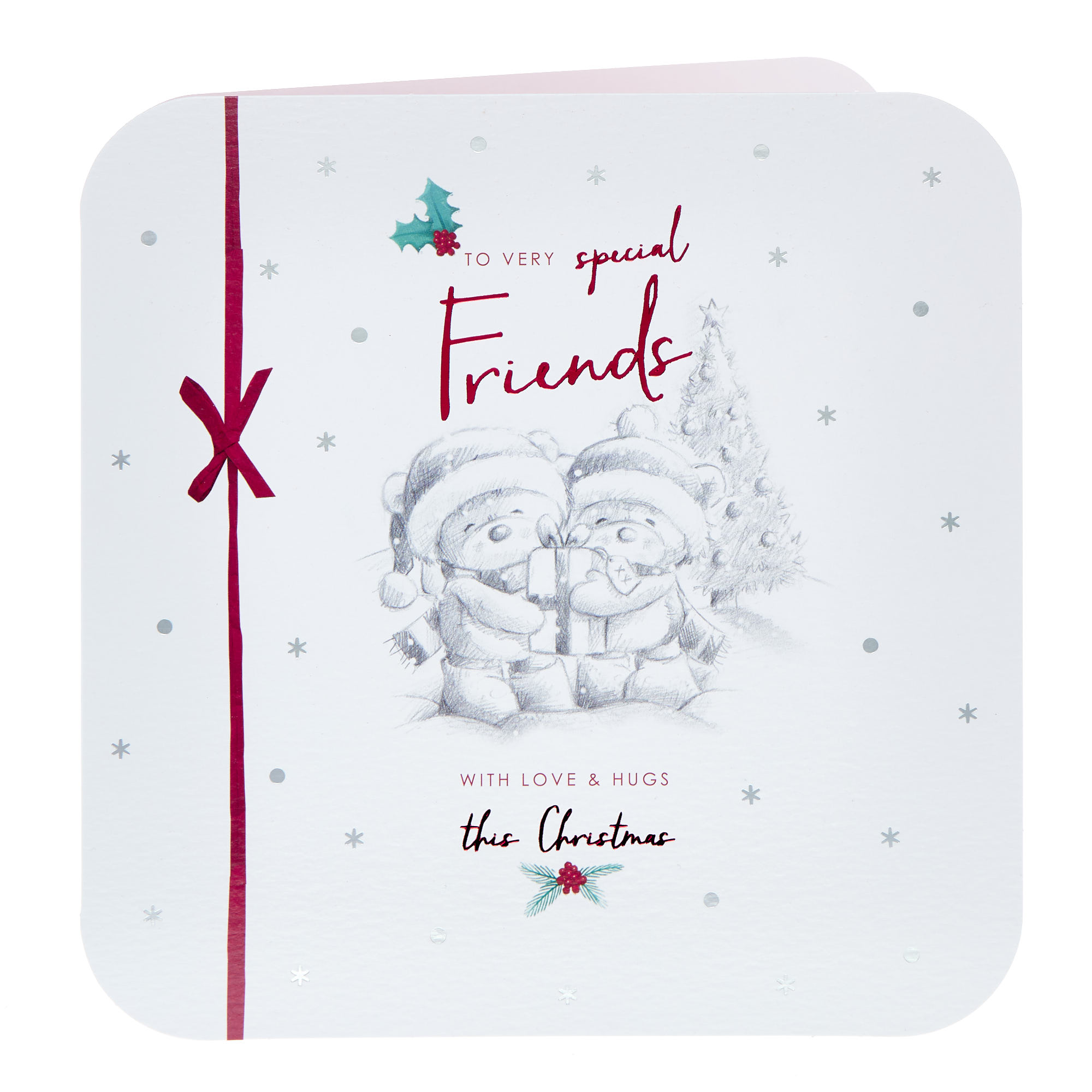 Special Friends Love & Hugs Christmas Card