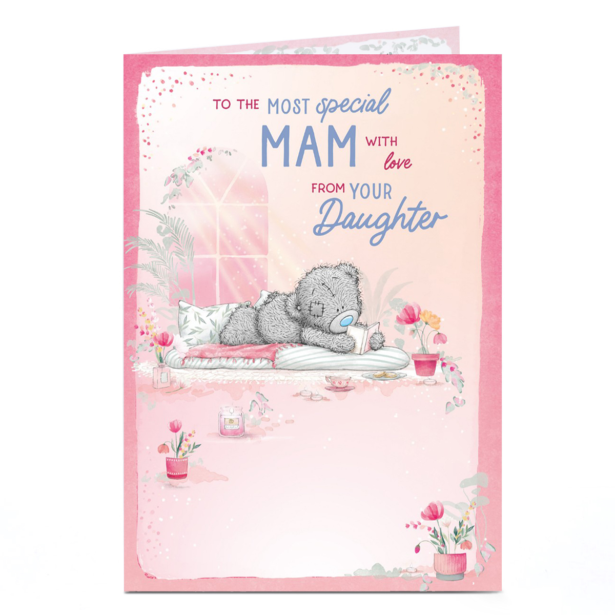Personalised Tatty Teddy Mother's Day Card - Mam from your Daughter