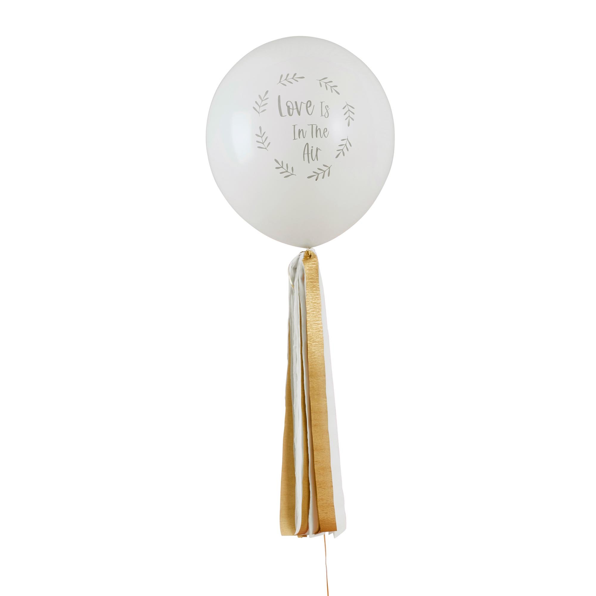 Jumbo Love Is In The Air 18-Inch Latex Balloon & Tassels