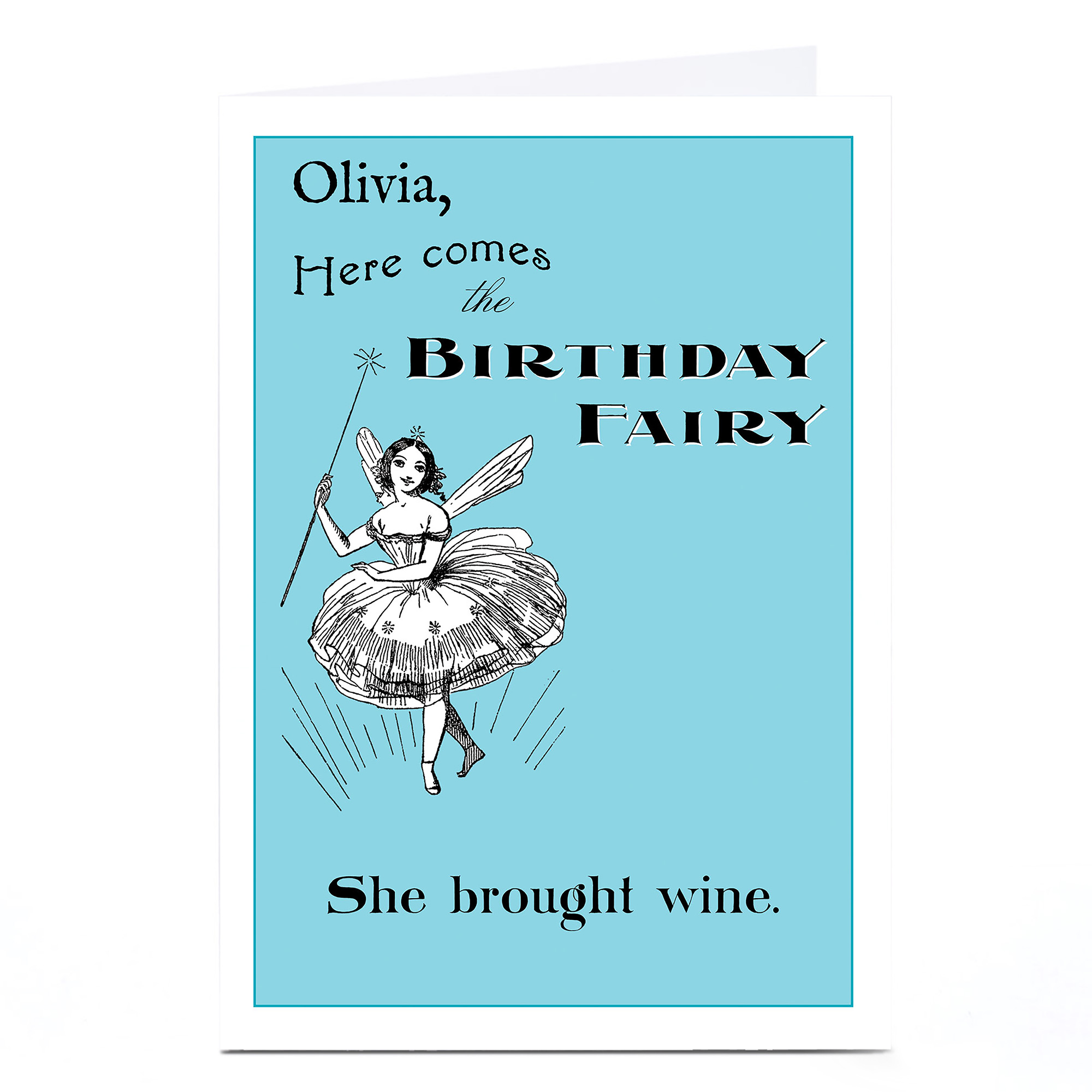 Personalised Toodle Pip Card - Birthday Fairy