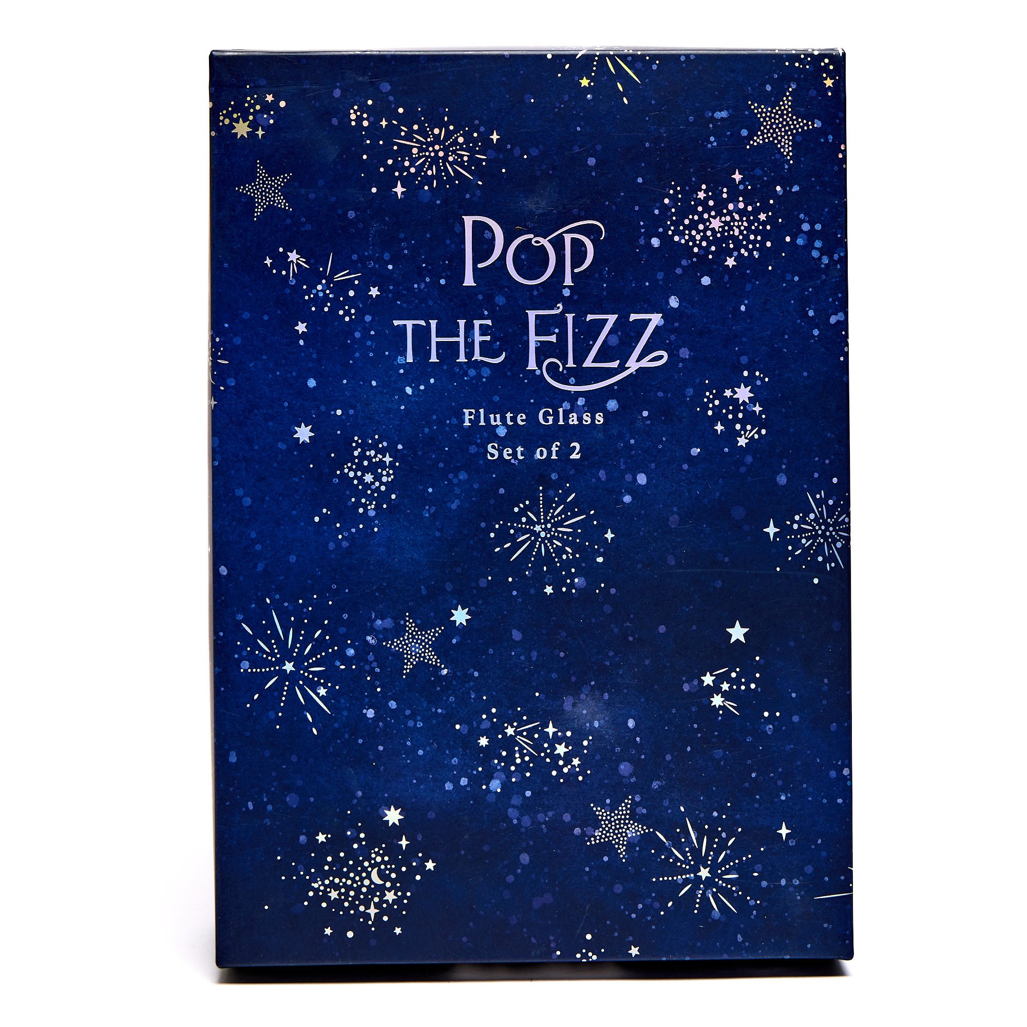 Pop The Fizz Flute Glasses - Set of 2