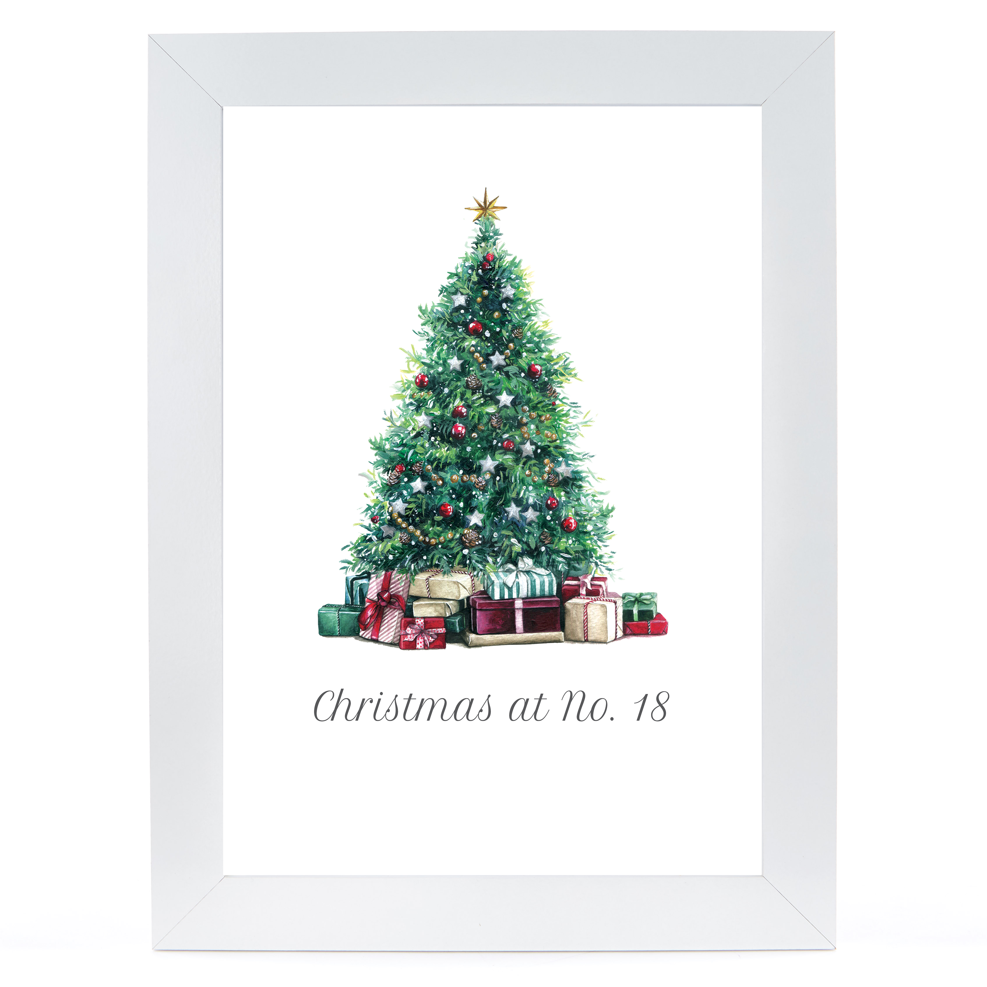 Personalised Christmas Print - Tree Address