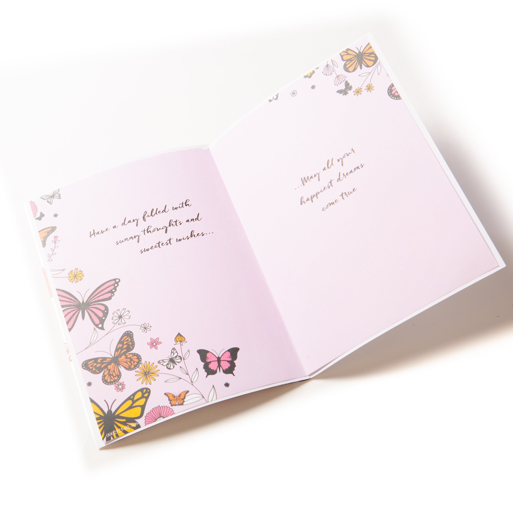 Birthday Card - Happy Birthday To You Butterflies