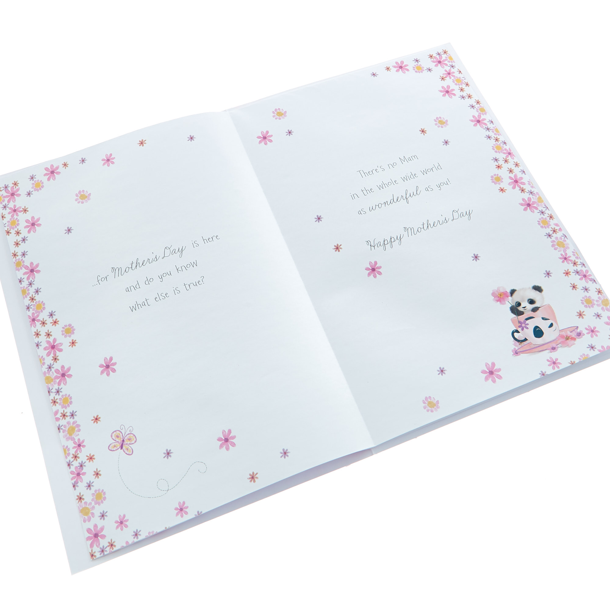 Mother's Day Card - Just For You Mam Panda