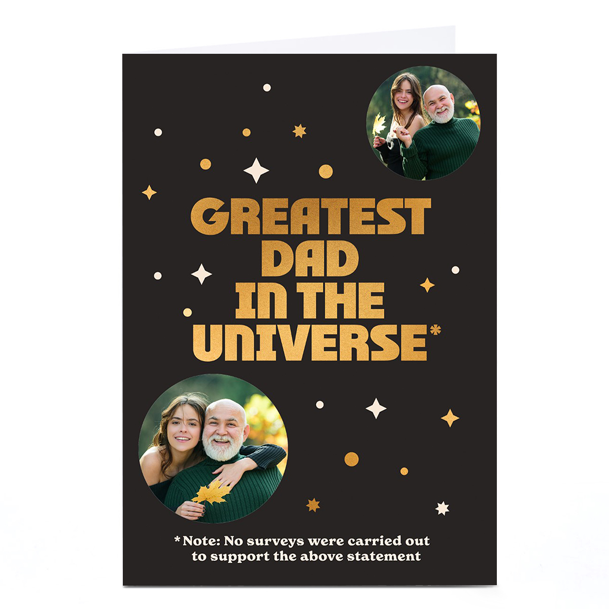 Photo Father's Day Card - Greatest Dad in the Universe