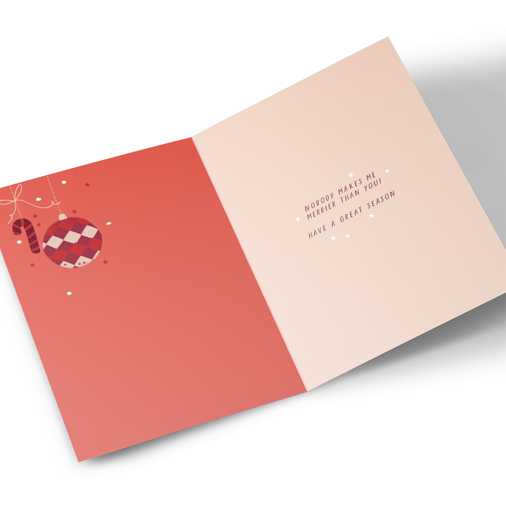 Christmas Card - Red and Gold To My Amazing Girlfriend