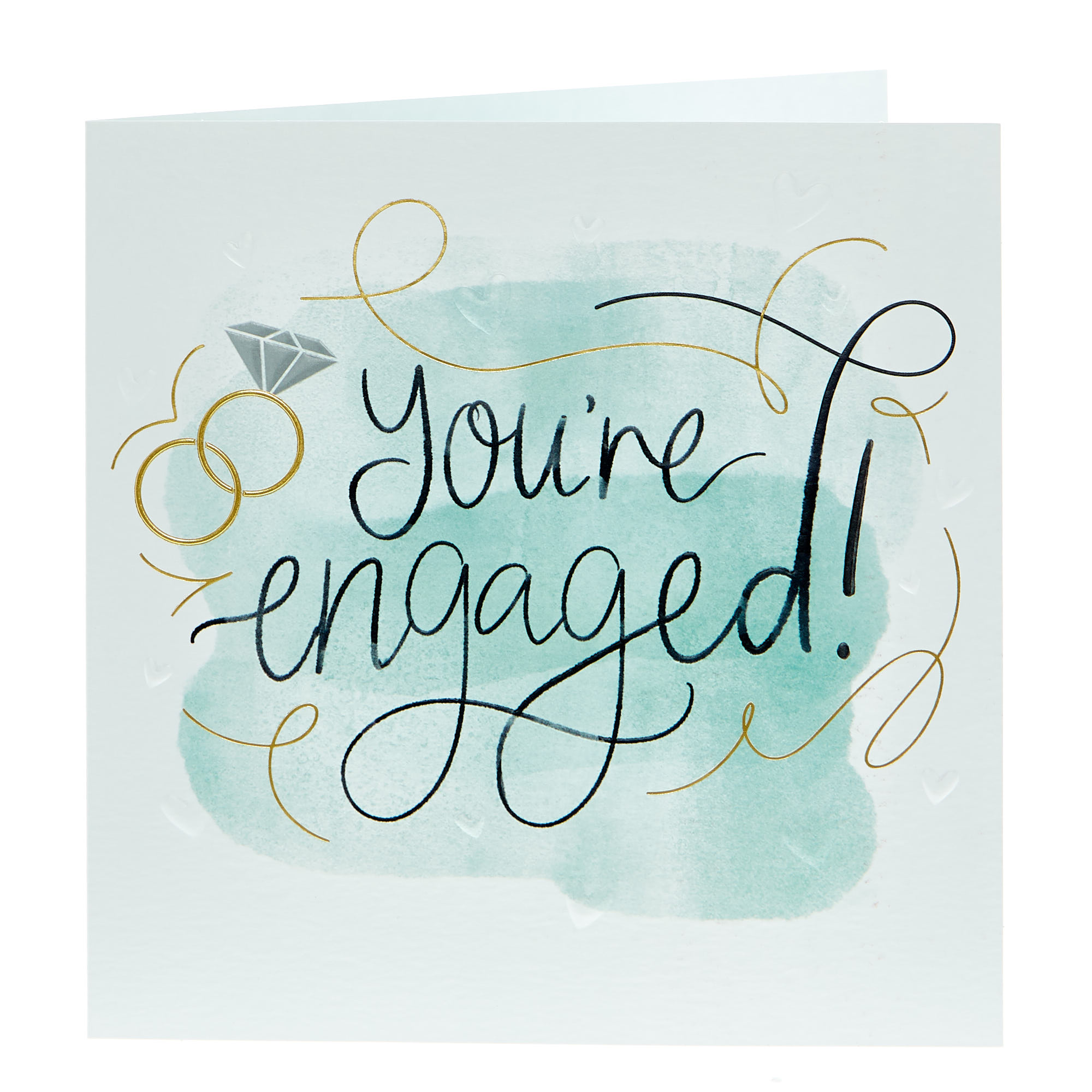 Platinum Collection Engagement Card - Watercolour