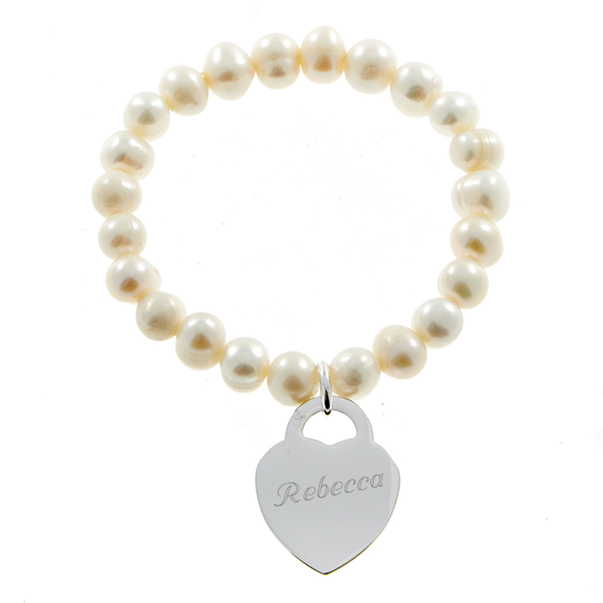 Personalised Engraved Freshwater Pearl Bracelet