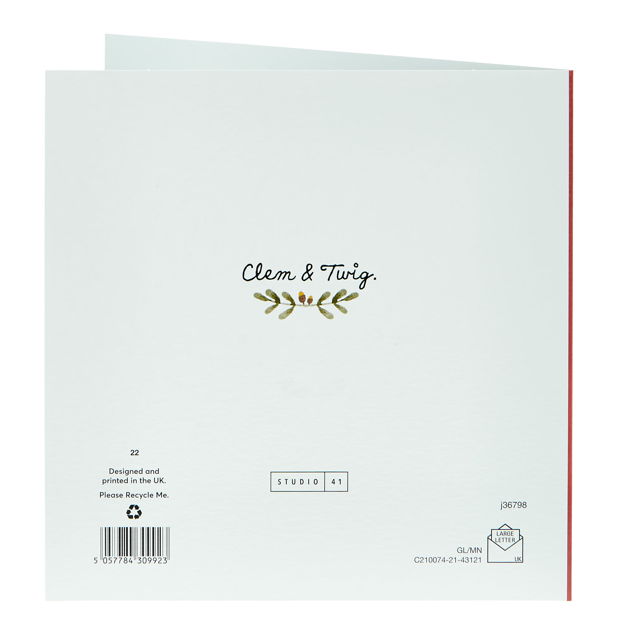 Christmas Card - To Both Cute Animals & Sleigh
