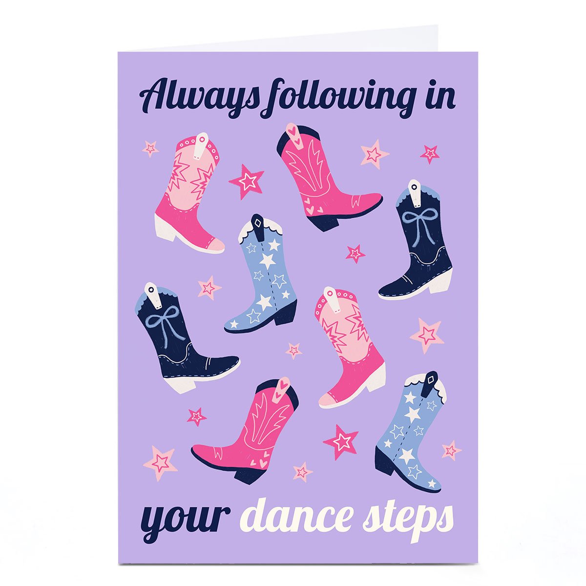 Cowboy Boots Card - Always Following In Your Dance Steps