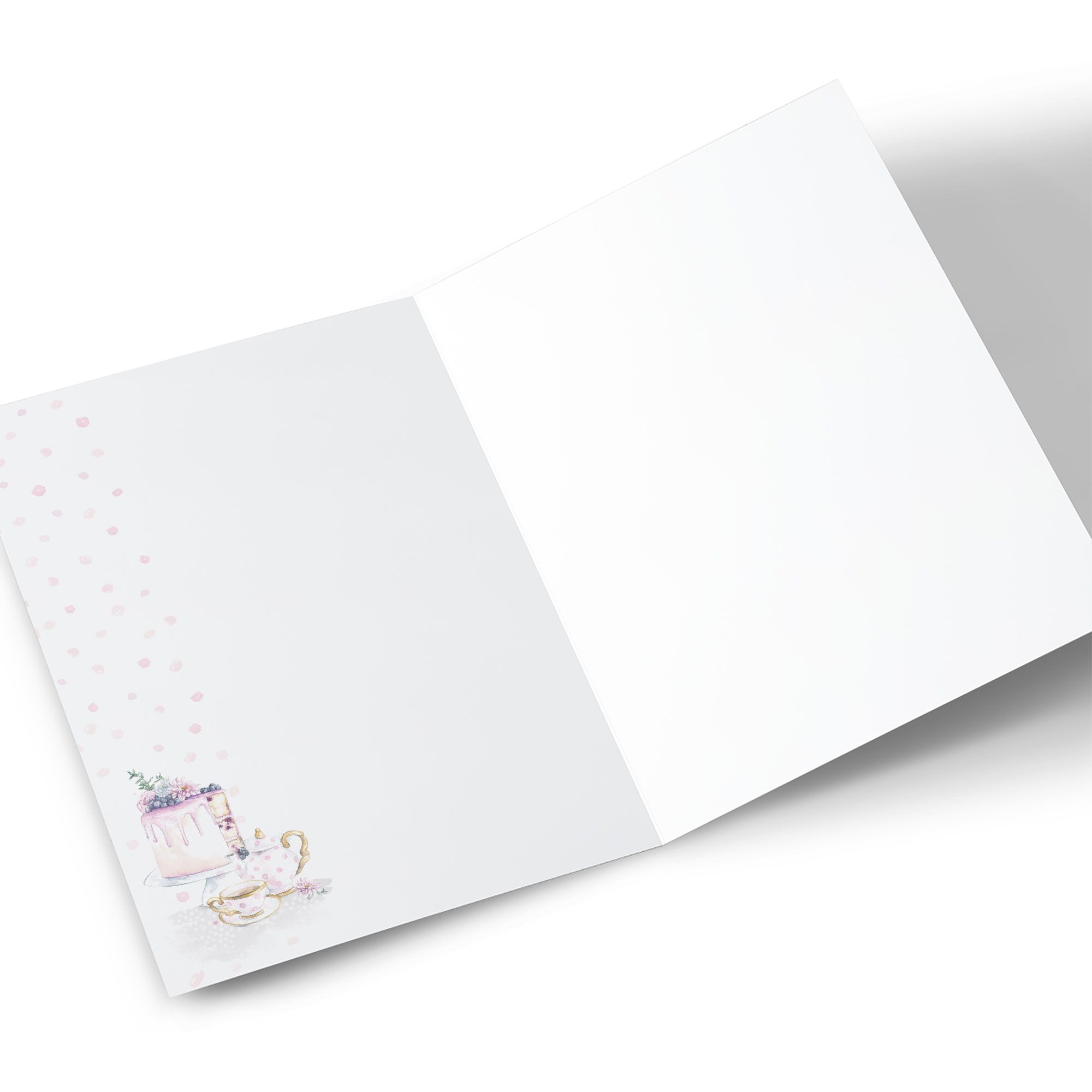 Personalised Mother's Day Photo Card - Tea and Cake