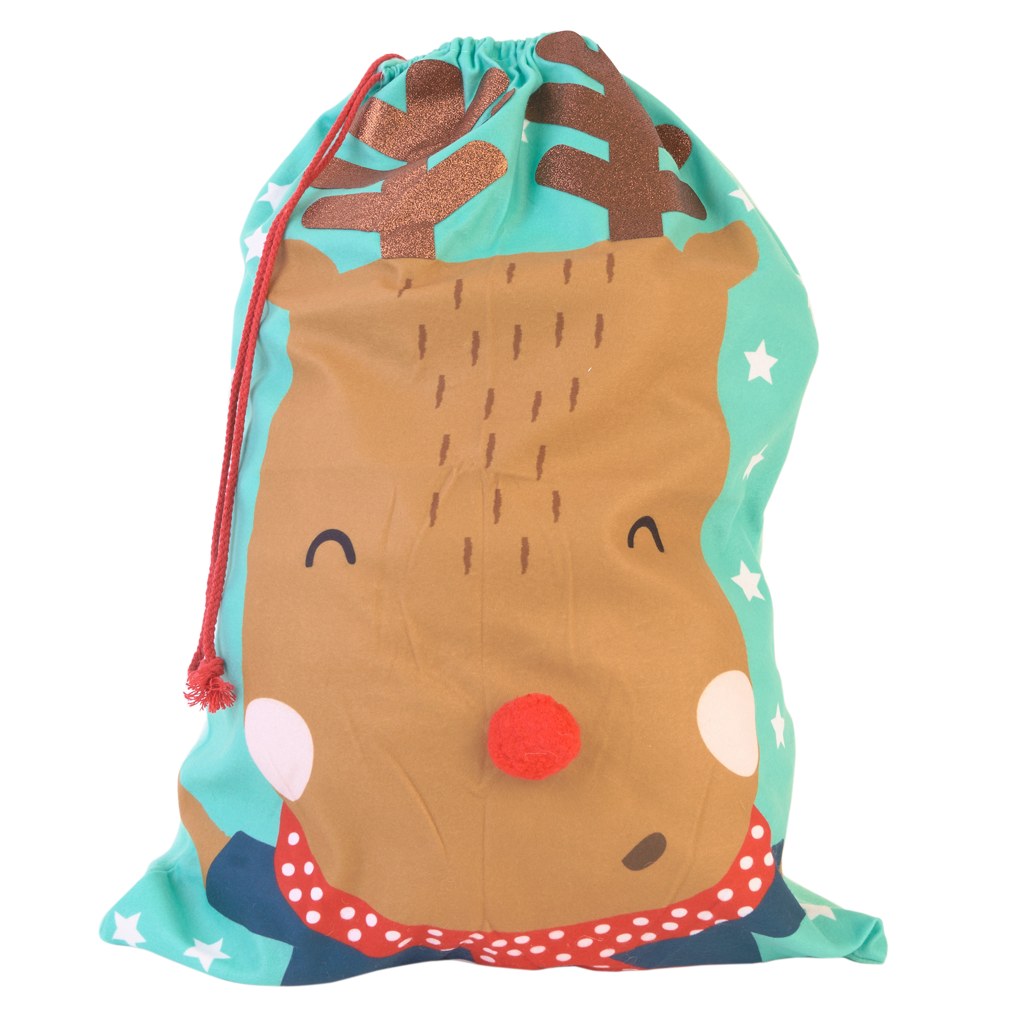 Children's Reindeer Christmas Sack