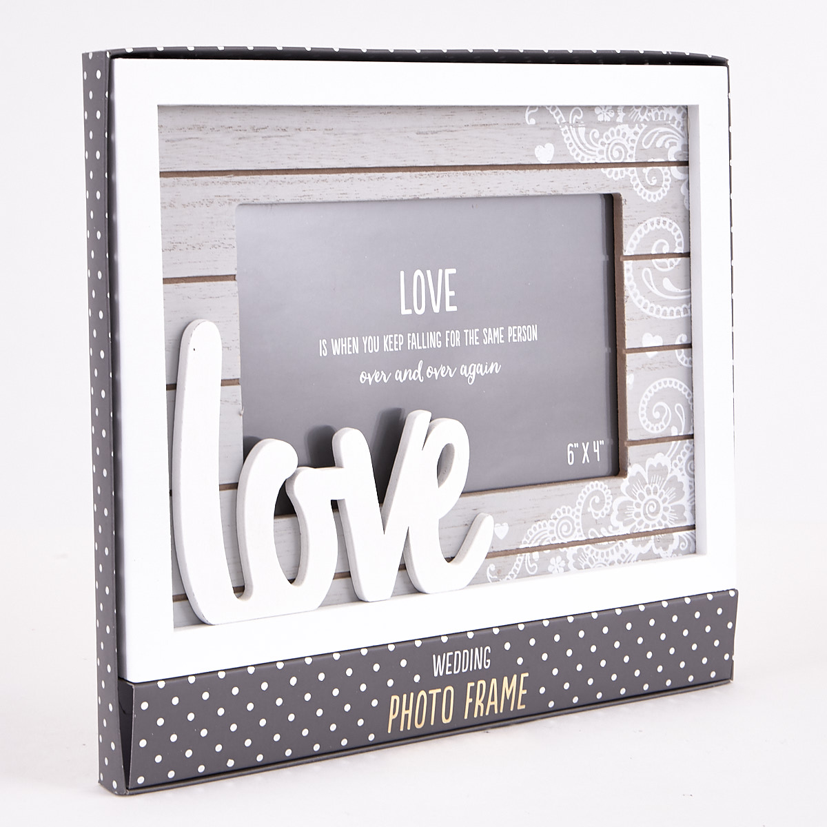 Wooden 'Love' Photo Frame