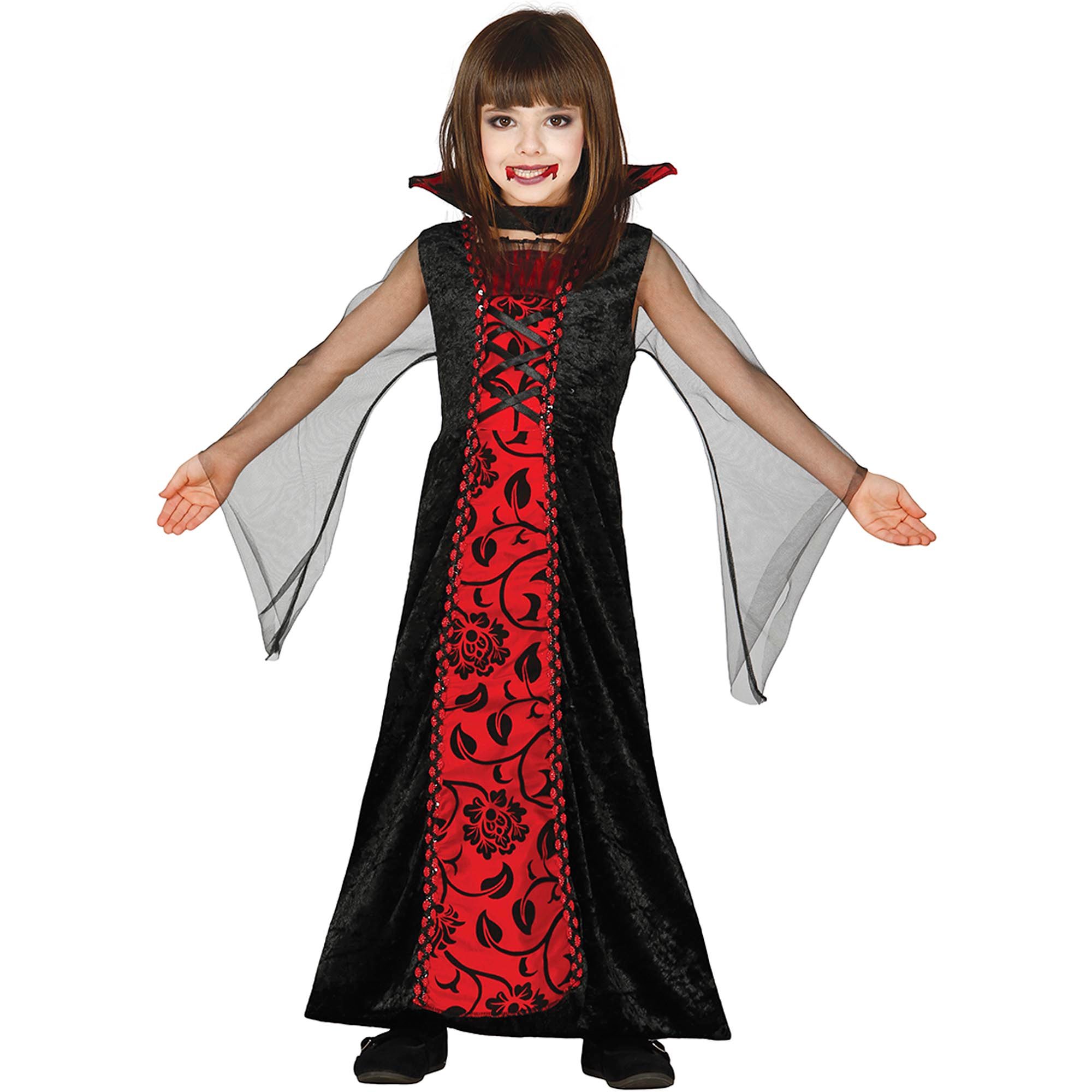 Vampire Countess Children's Fancy Dress Costume
