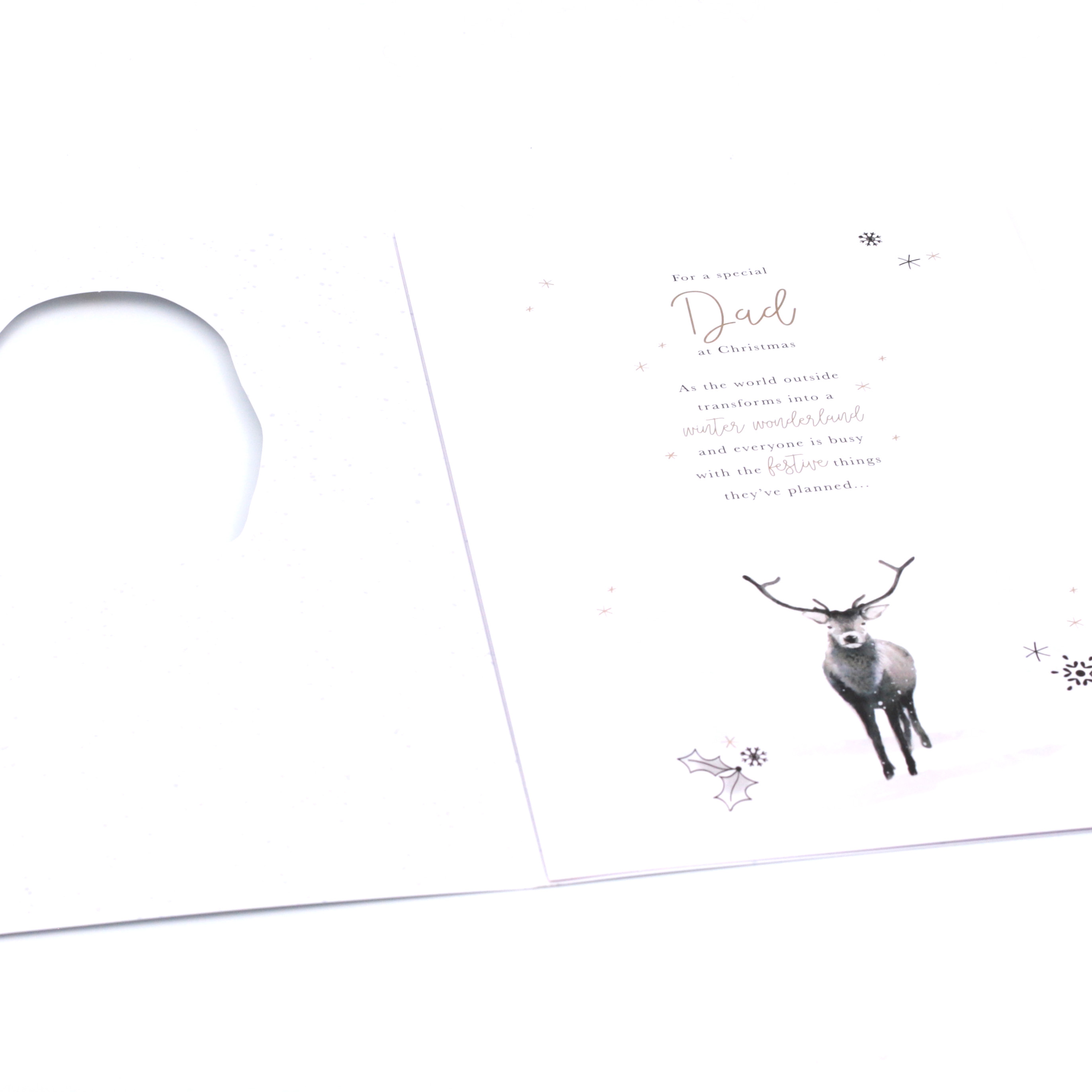 Christmas Card - Dad, Traditional Christmas Stag