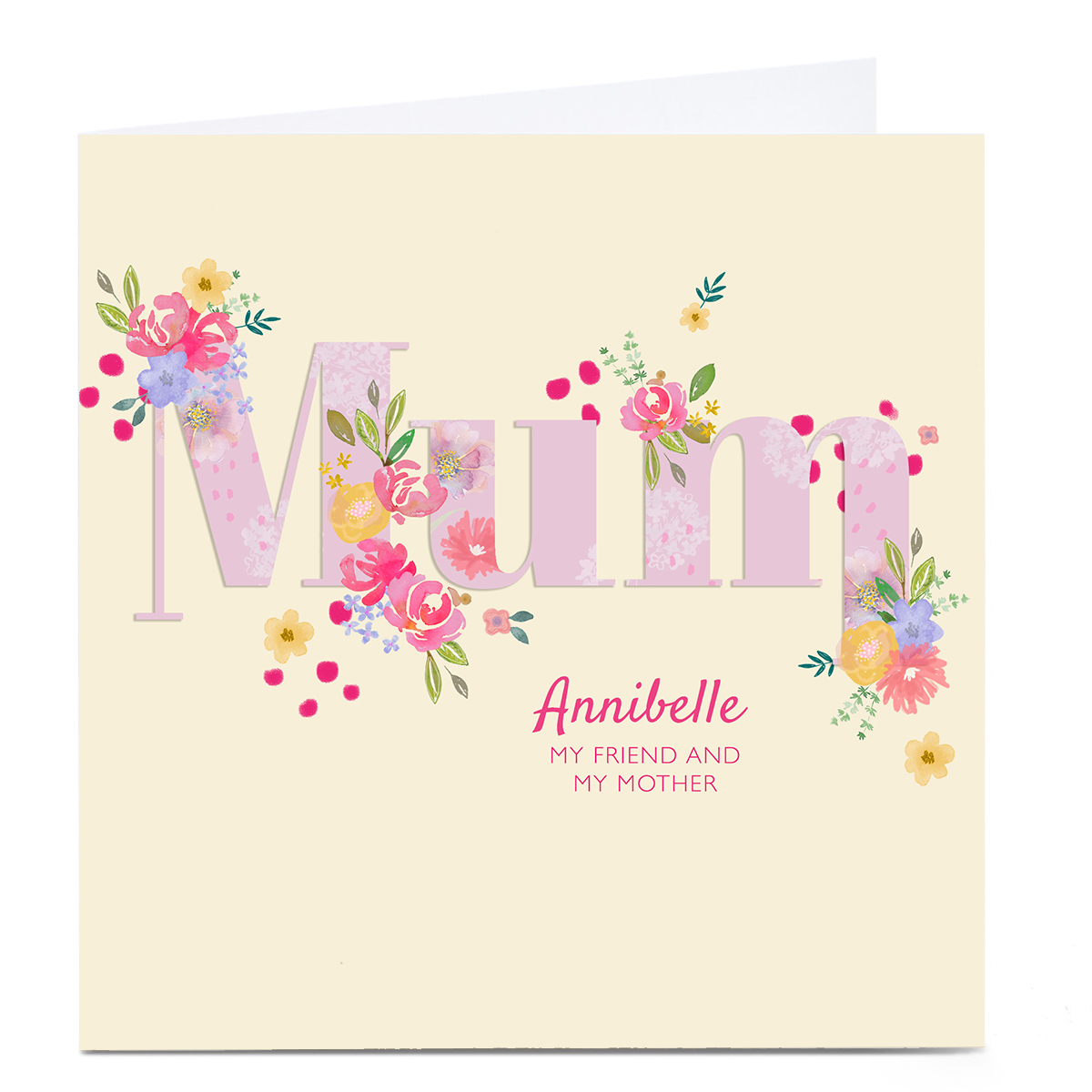 Personalised Kerry Spurling Mother's Day  Card - MUM Caption