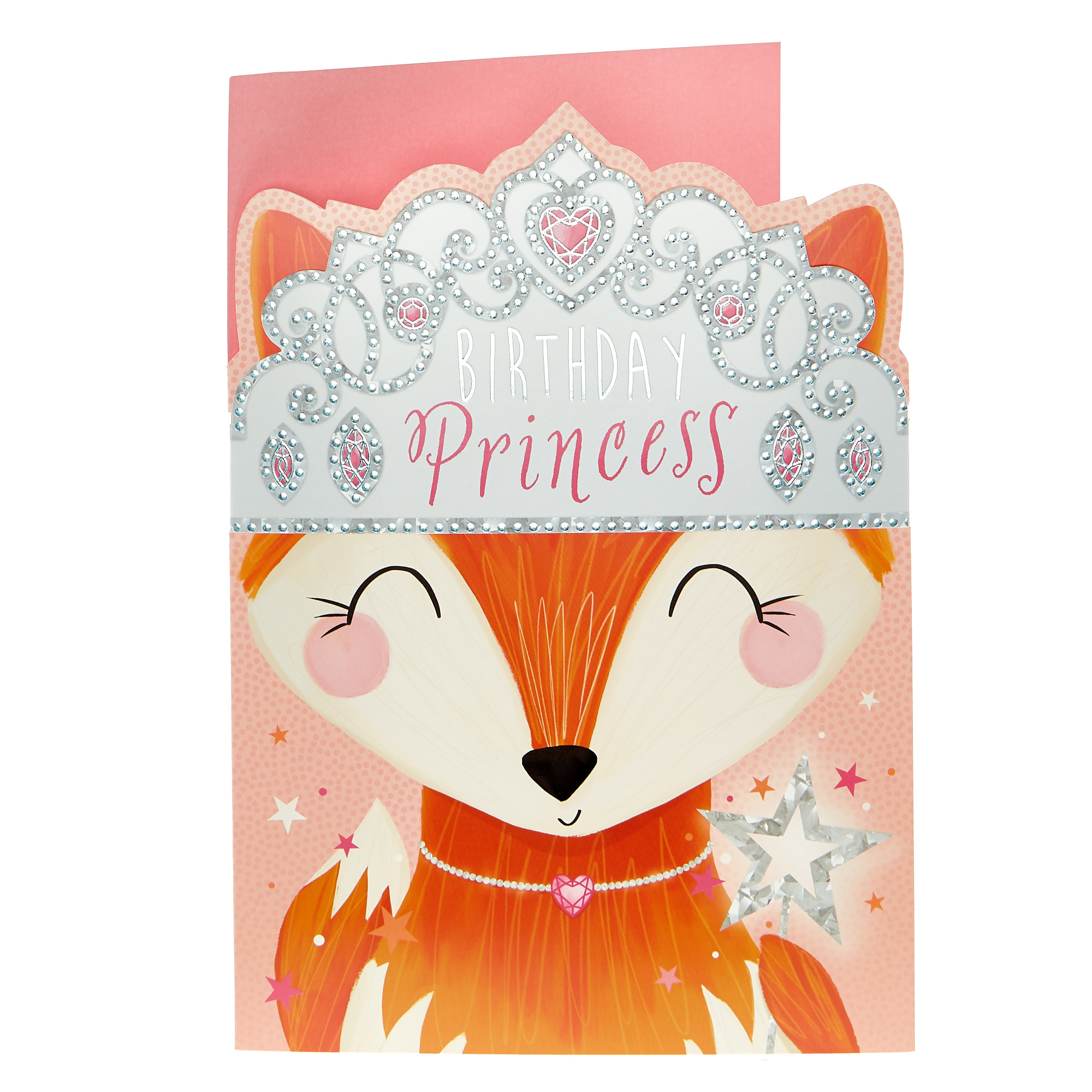 Dress-Up Birthday Card - Fox Princess
