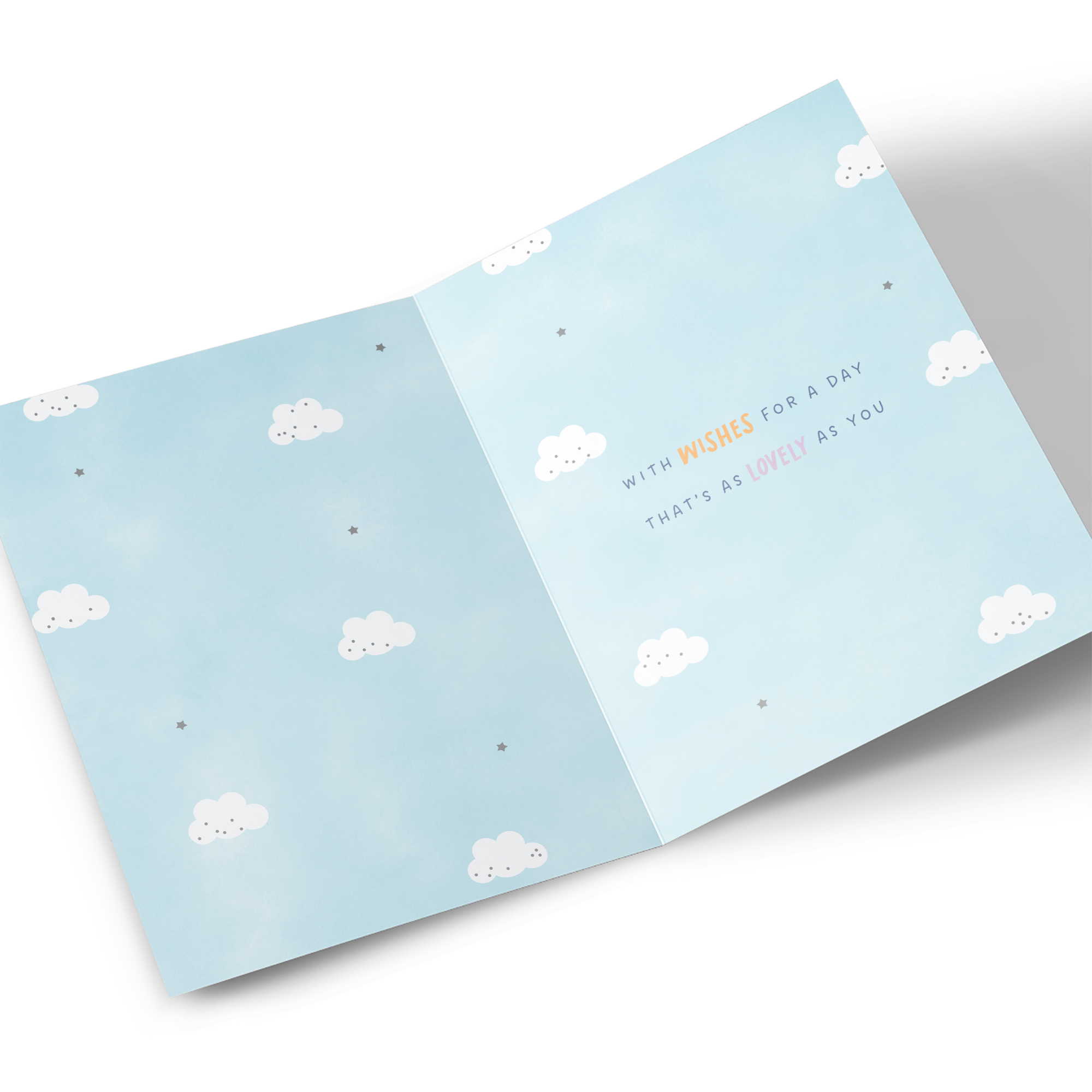2nd Birthday Card - Baby Elephant and Giraffe