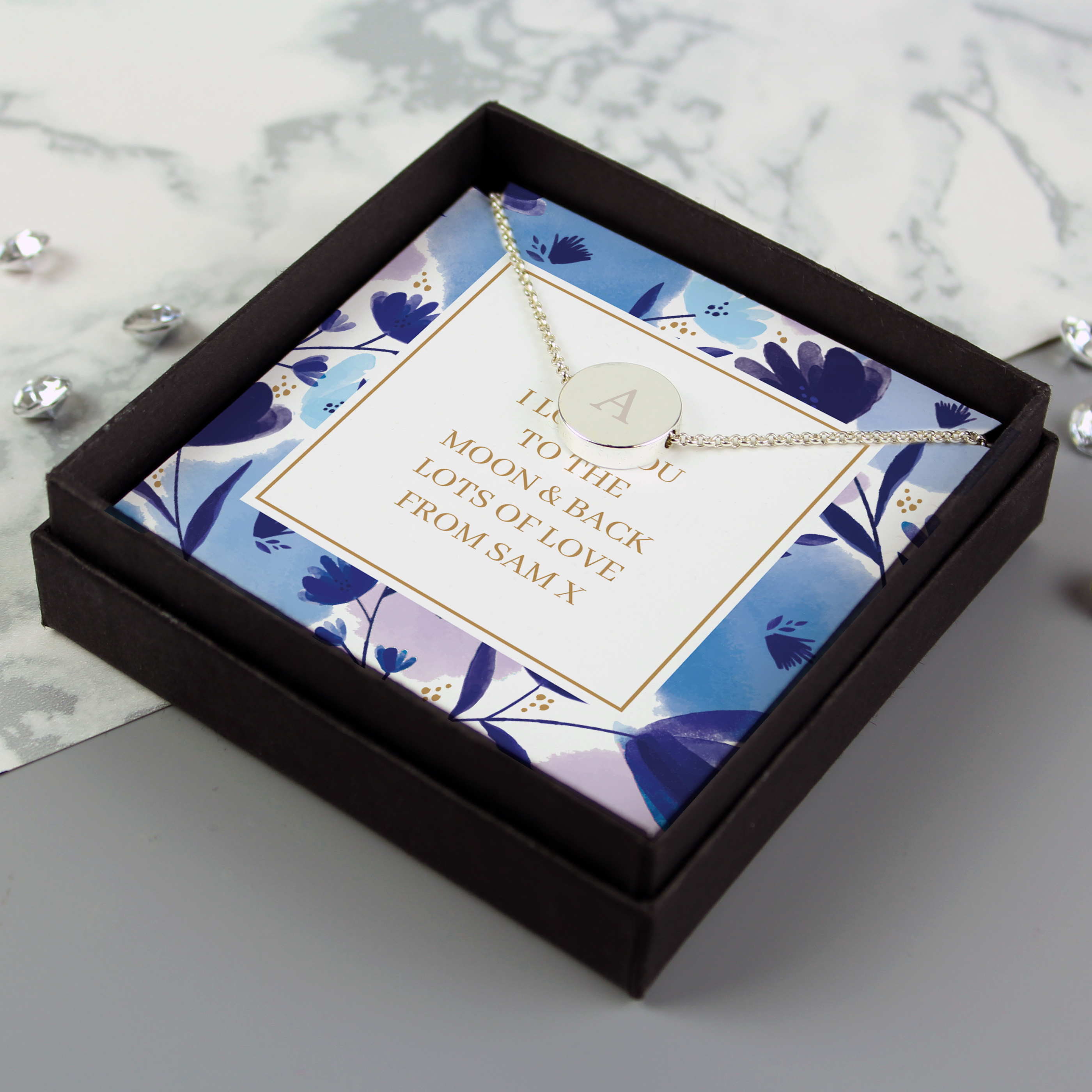 Personalised Initial Necklace in a Presentation Box