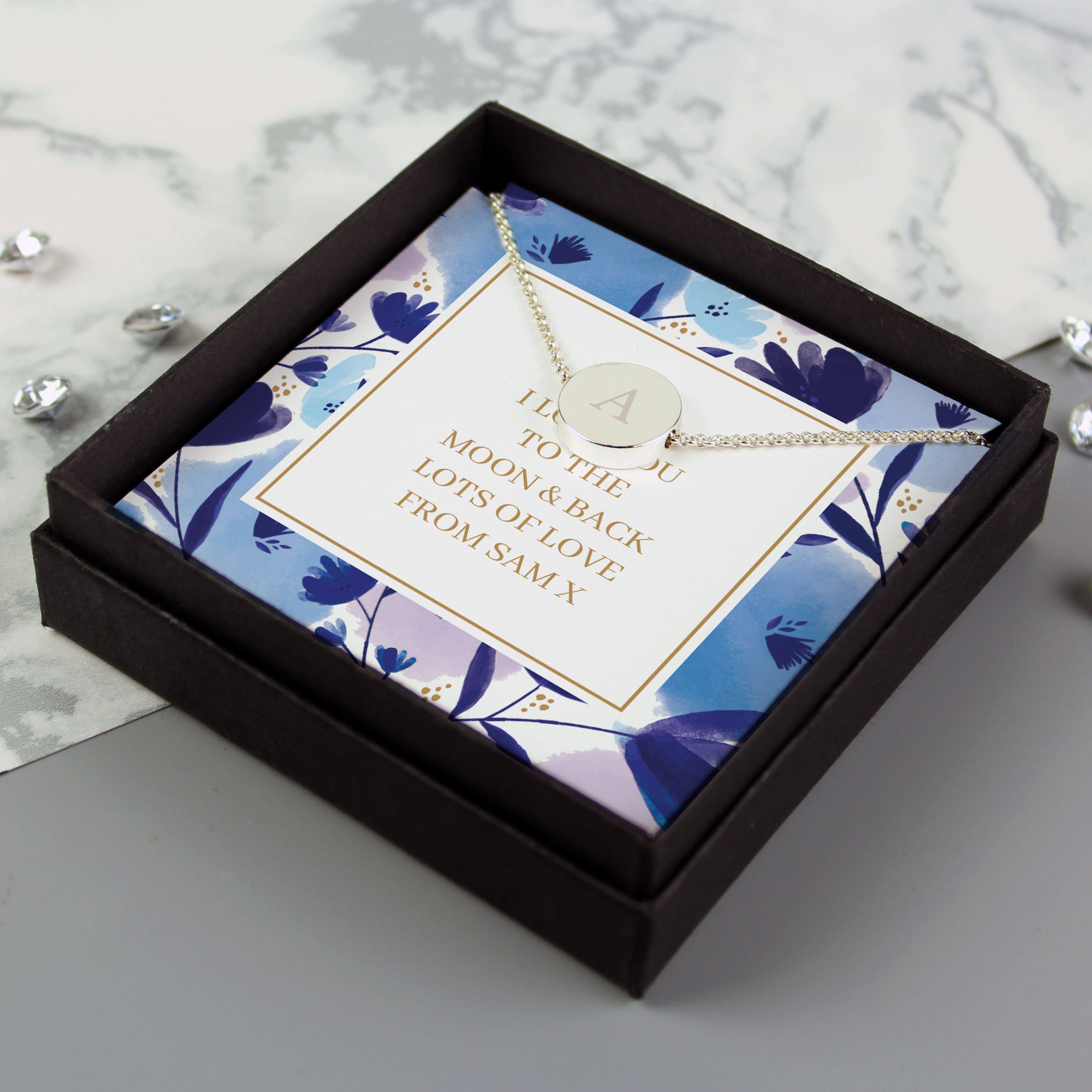 Personalised Initial Necklace in a Presentation Box