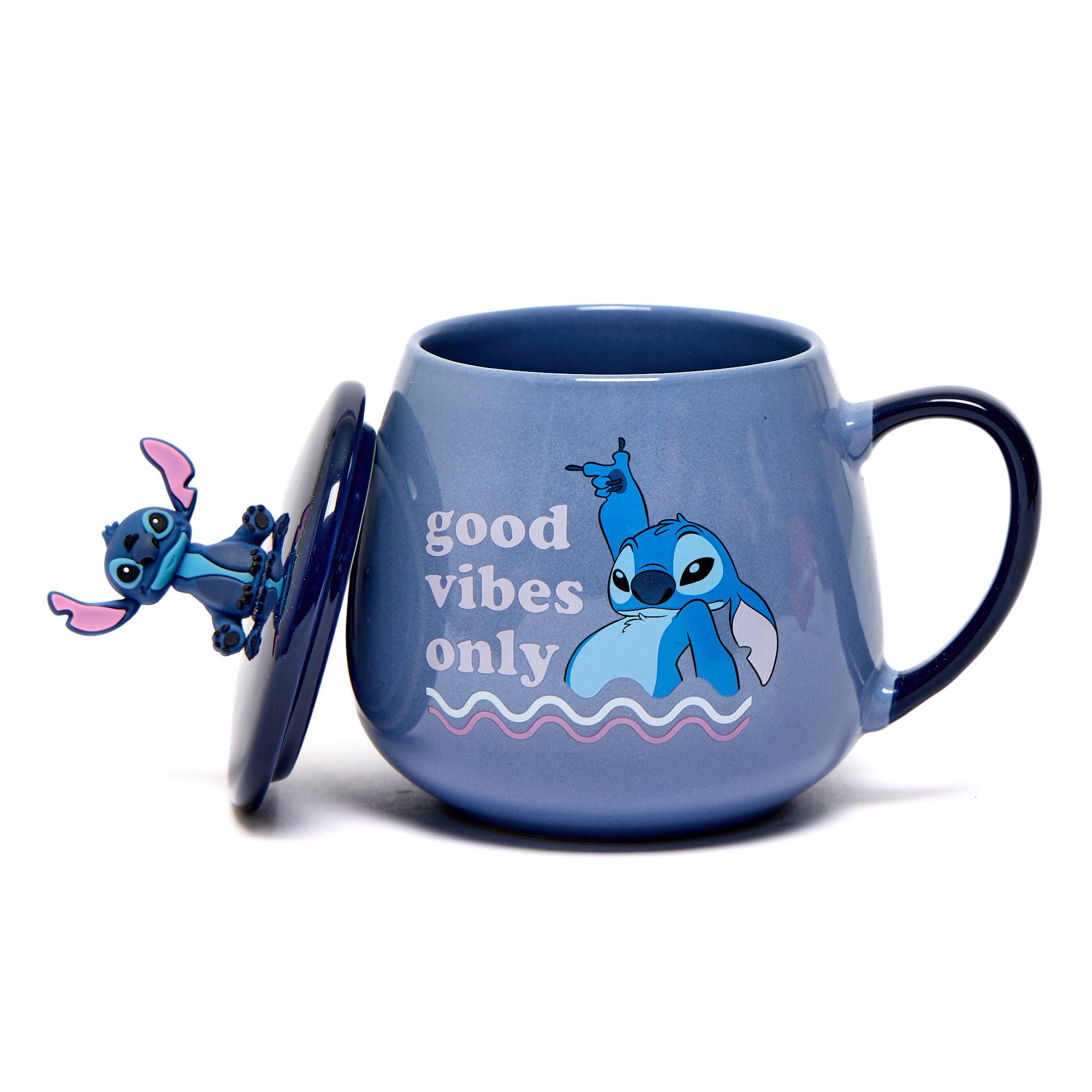 Disney Stitch Lidded Figurine Mug,  Disney Stitch Lidded Figurine Mug
