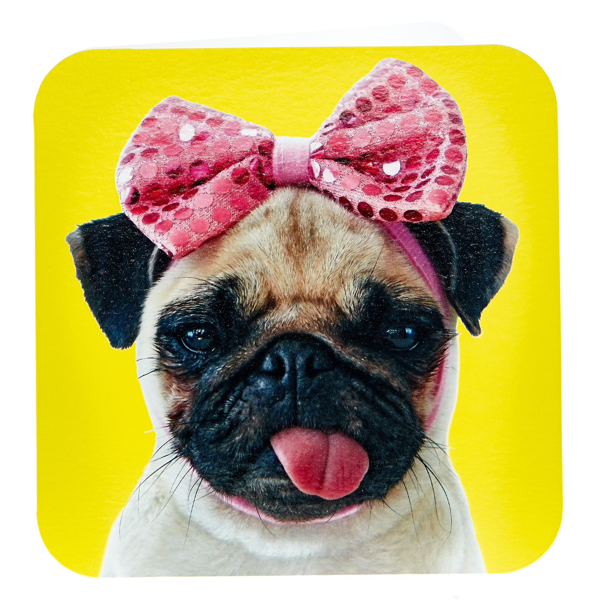 Any Occasion Card - Pug With A Bow