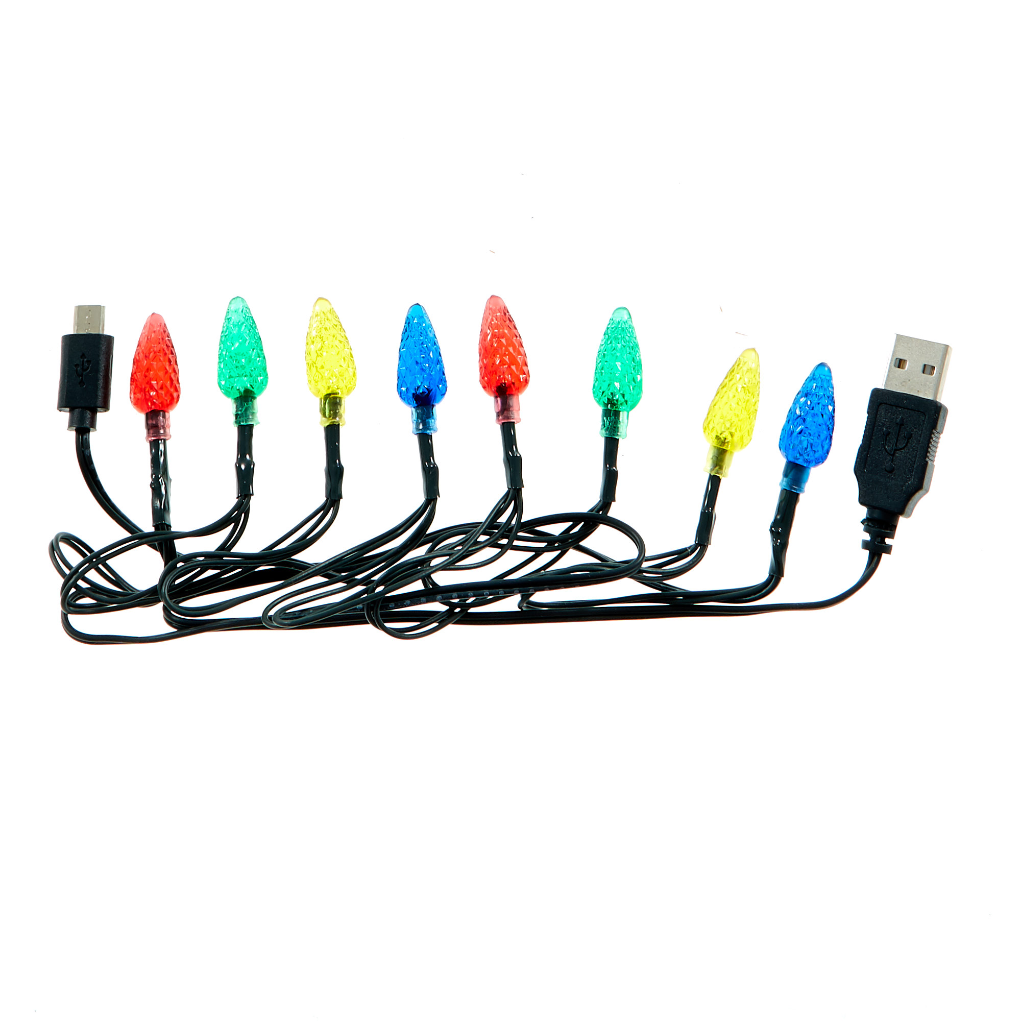 USB Christmas Light-Up iPhone Charger 