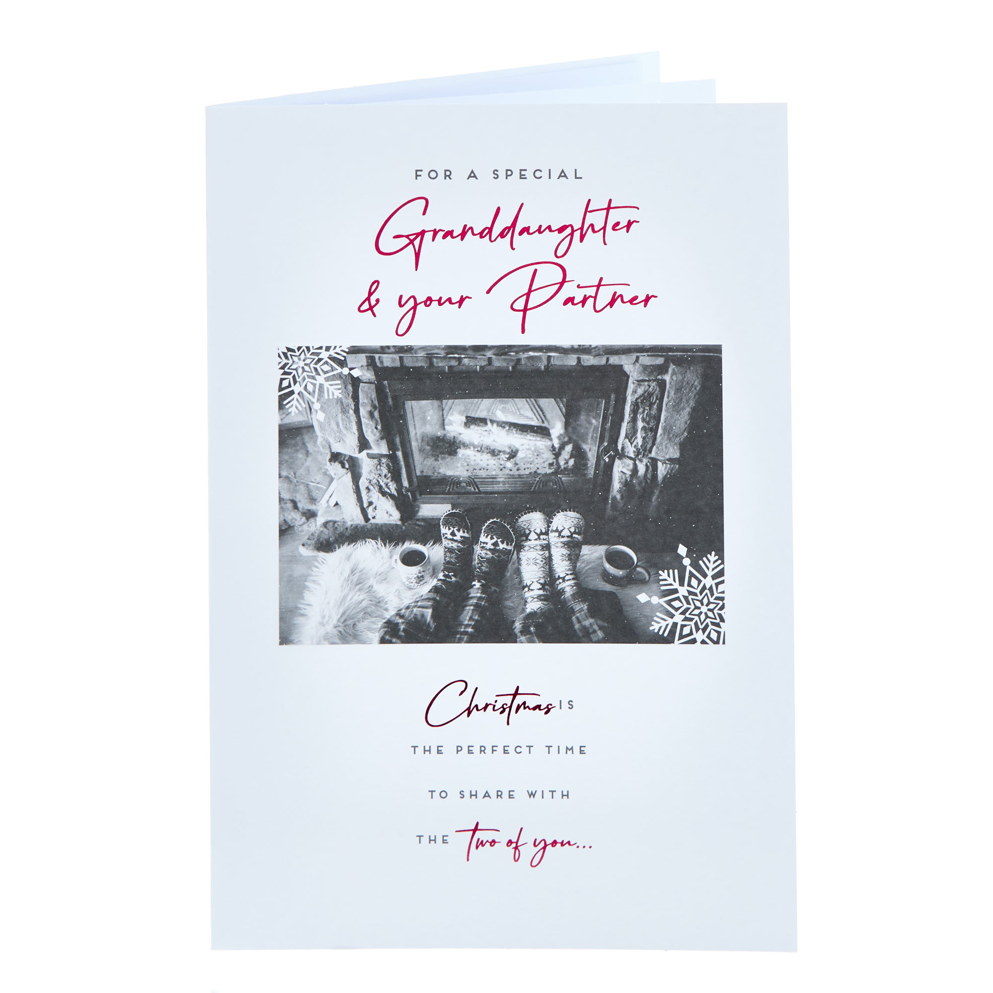 Special Granddaughter & Partner Cosy Toes Christmas Card
