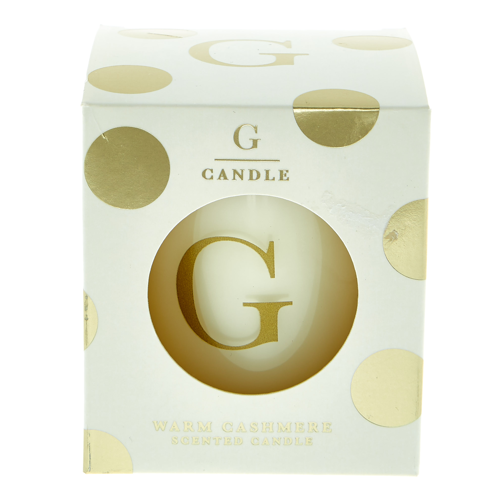 Letter G Warm Cashmere Scented Candle