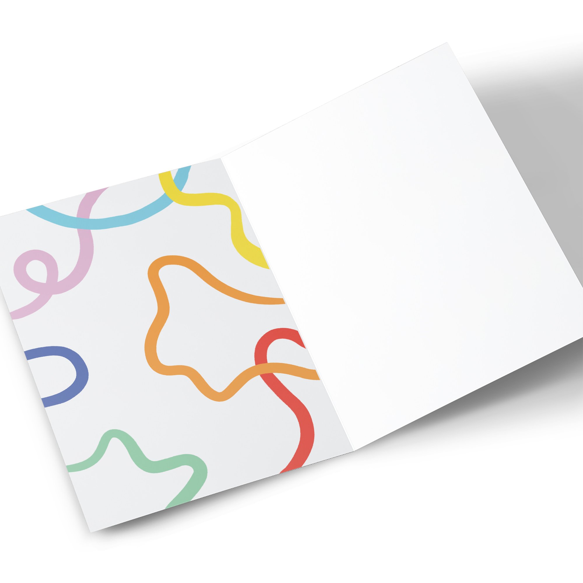 5th Birthday Card - Colourful Squiggles