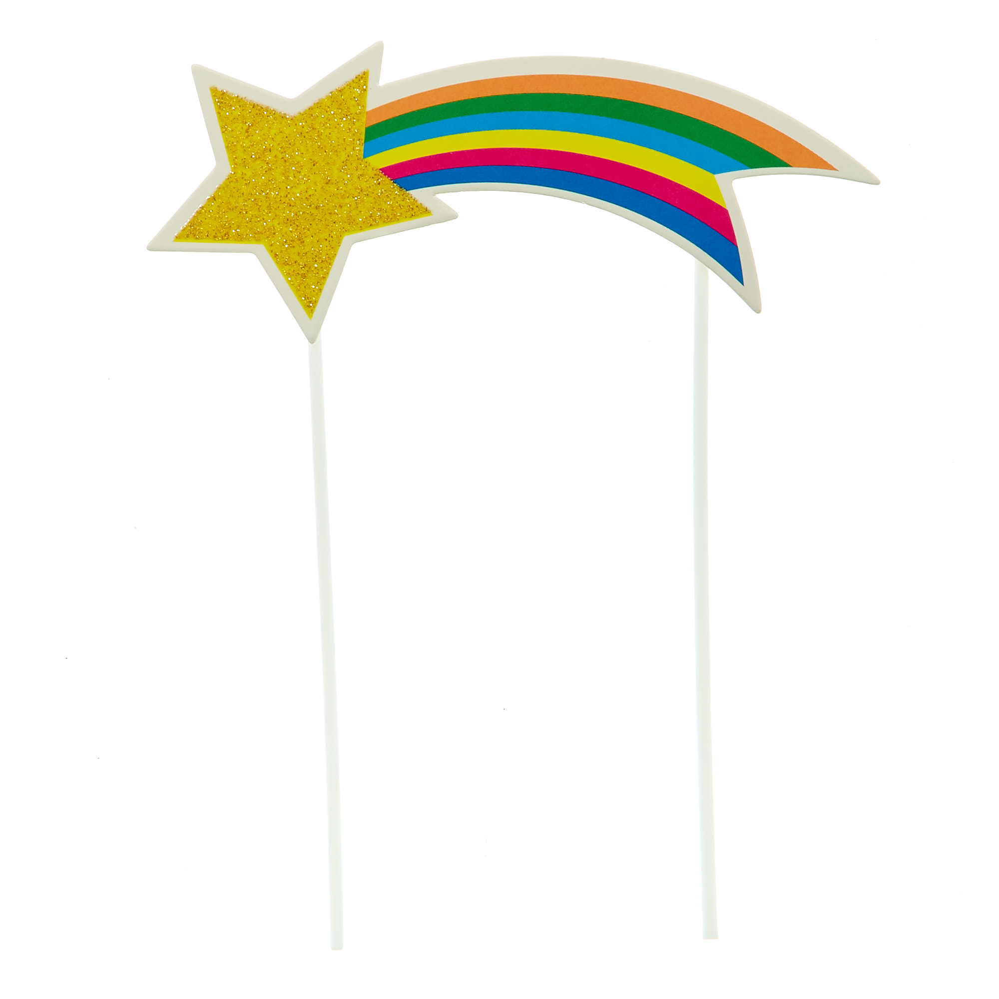 Rainbow Party Tableware & Decorations Bundle - 8 Guests