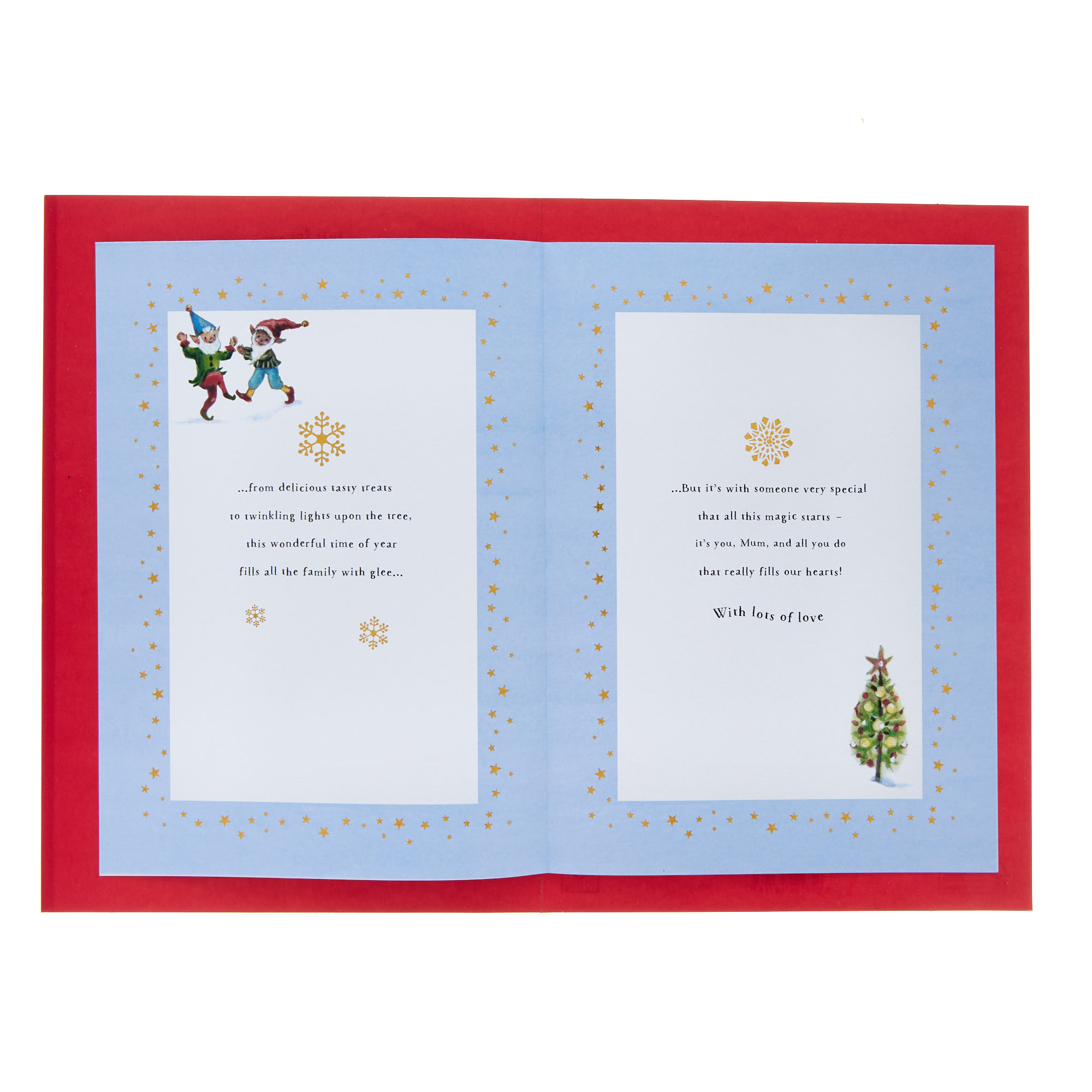 Mum Festive Gnomes Christmas Card