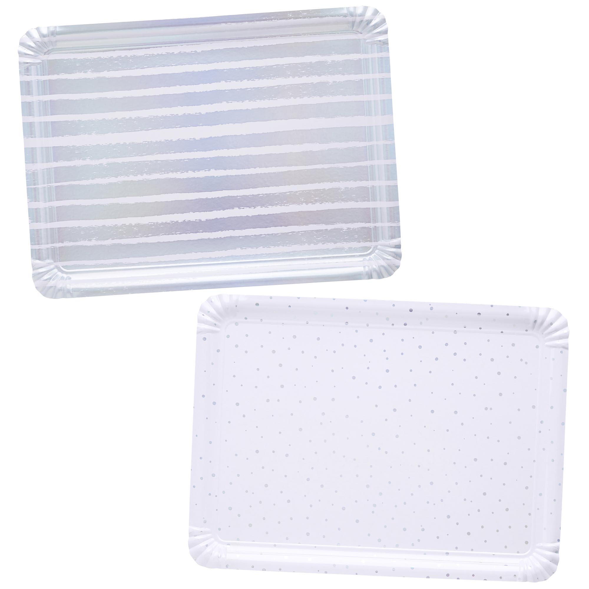 Metallic Paper Trays - Pack of 4 (3 Colour Options)