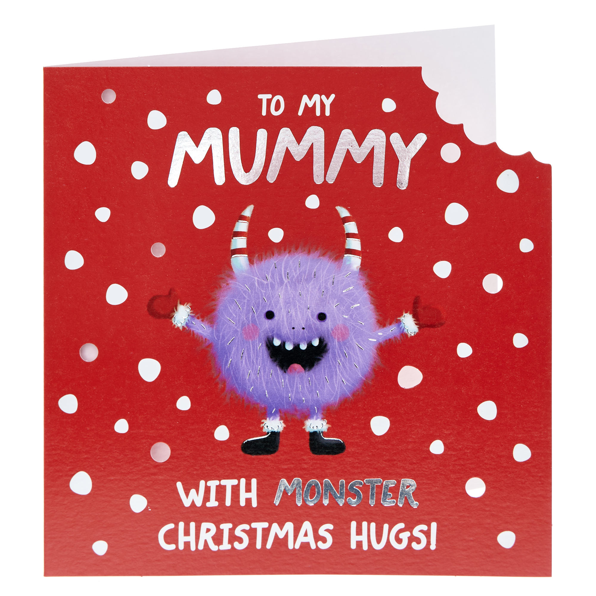 Mummy Monster Hugs Christmas Card