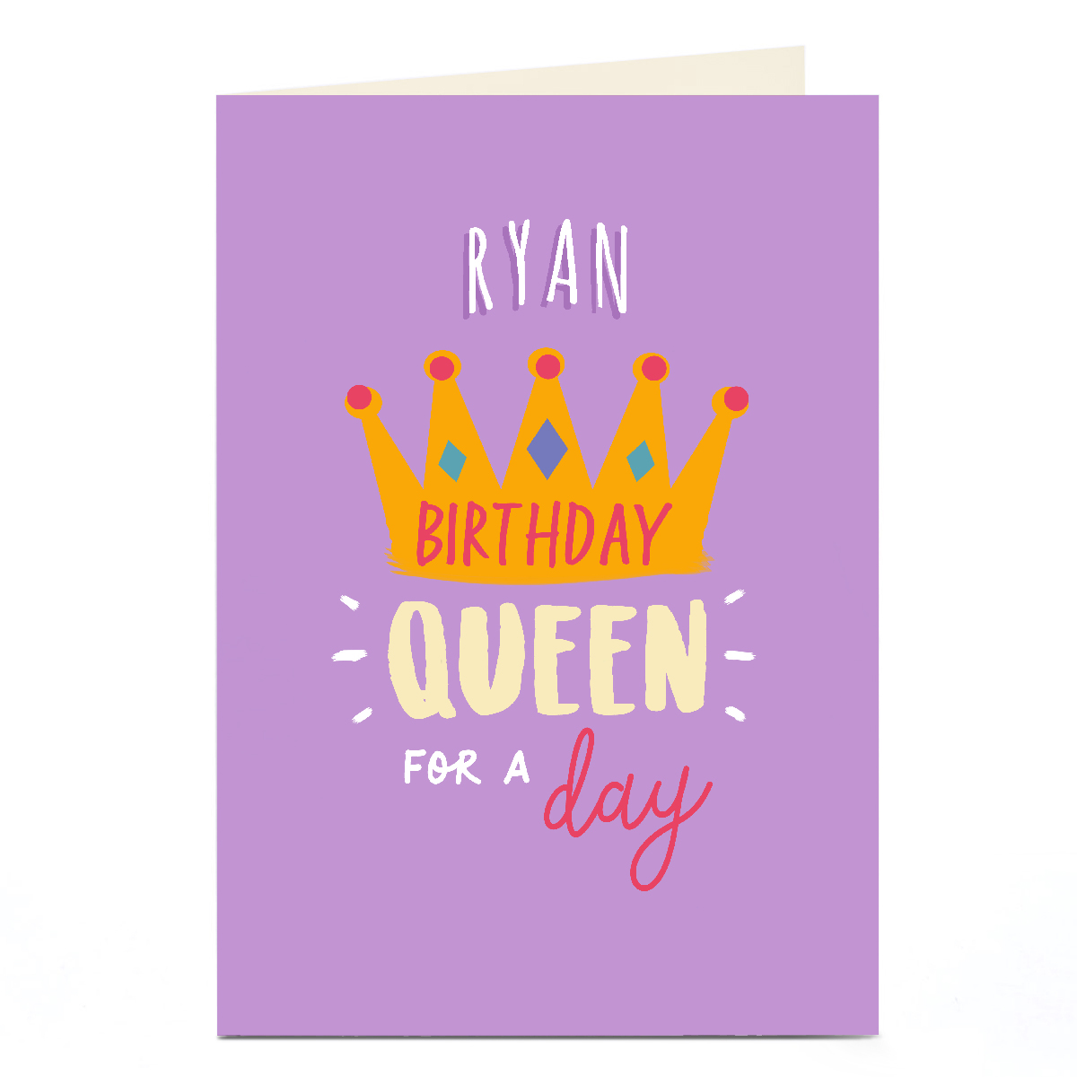 Personalised Birthday Card - Birthday Queen