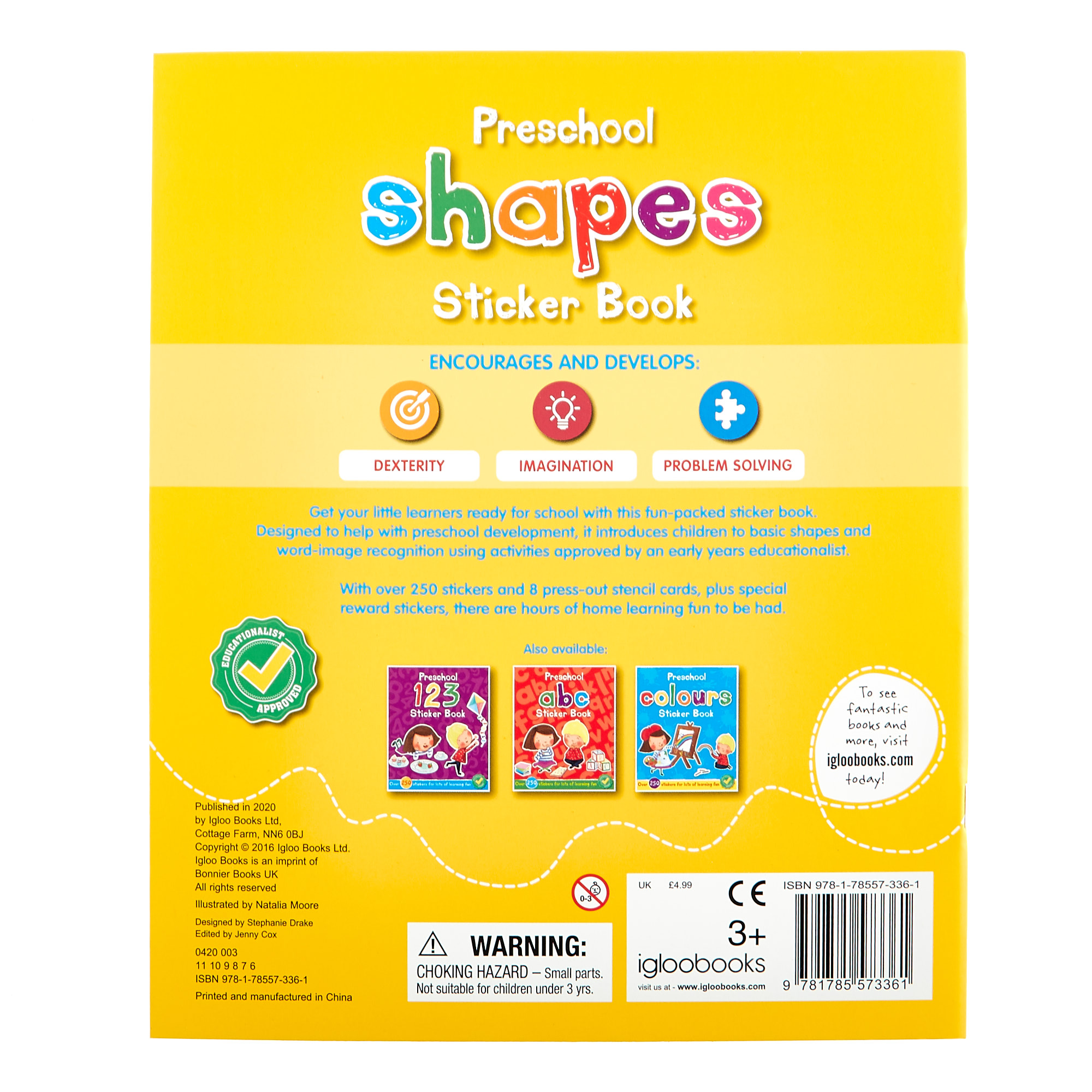 Preschool Shapes & Colours Sticker Books - Set Of 2