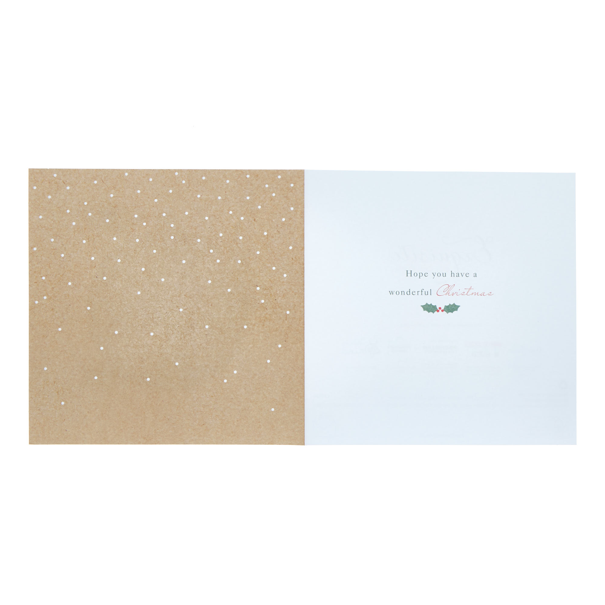 5 Luxury Charity Christmas Cards - Golden Bauble (1 Design) 
