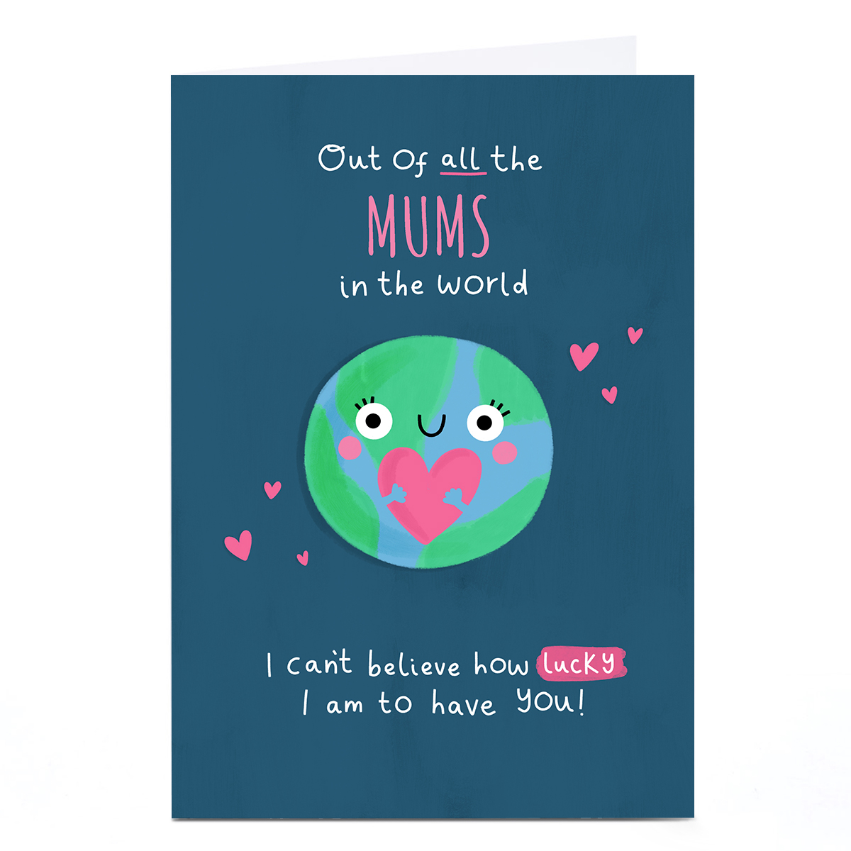 Personalised Jess Moorhouse Mother's Day Card - Lucky To Have You