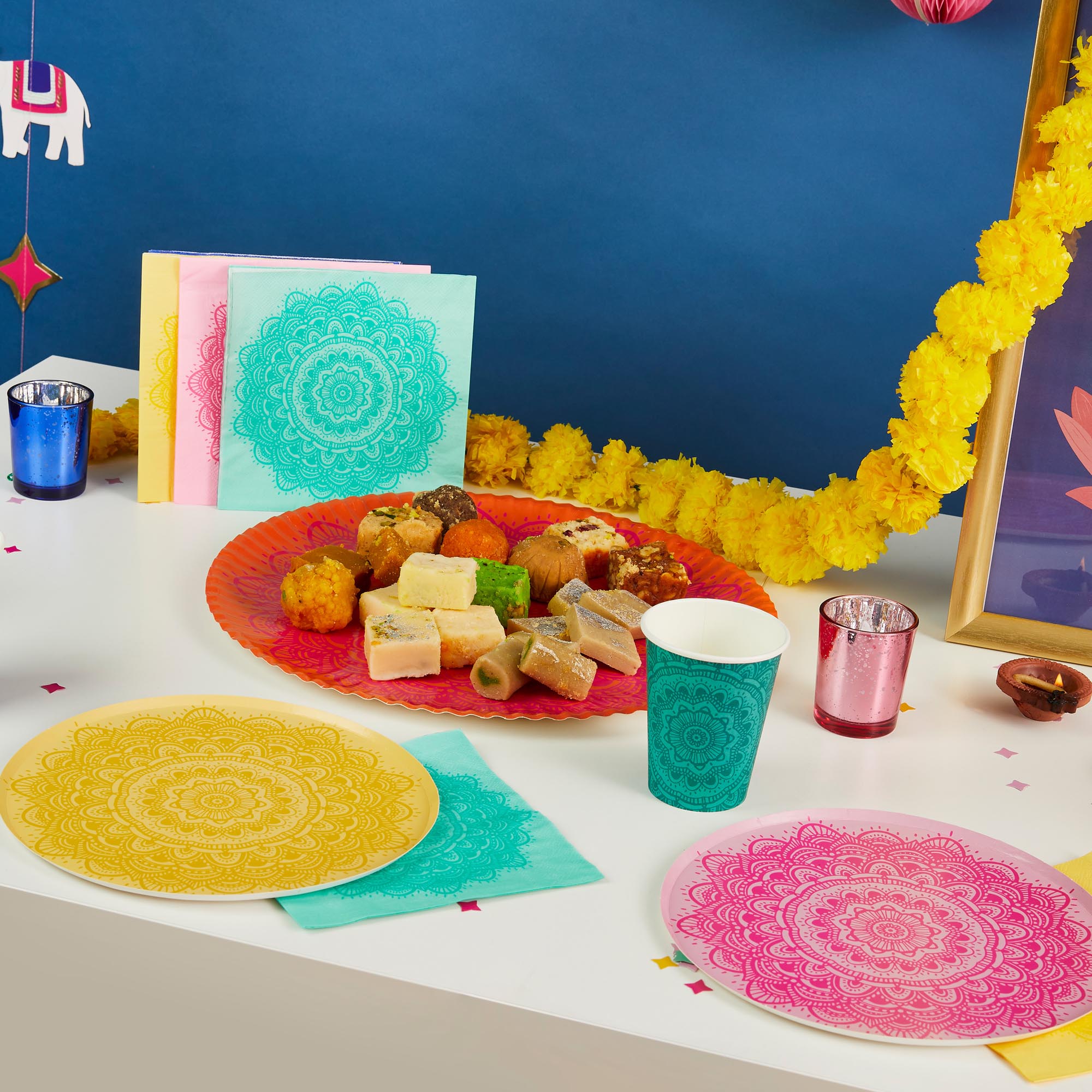 Mandala Paper Plates - Pack of 8